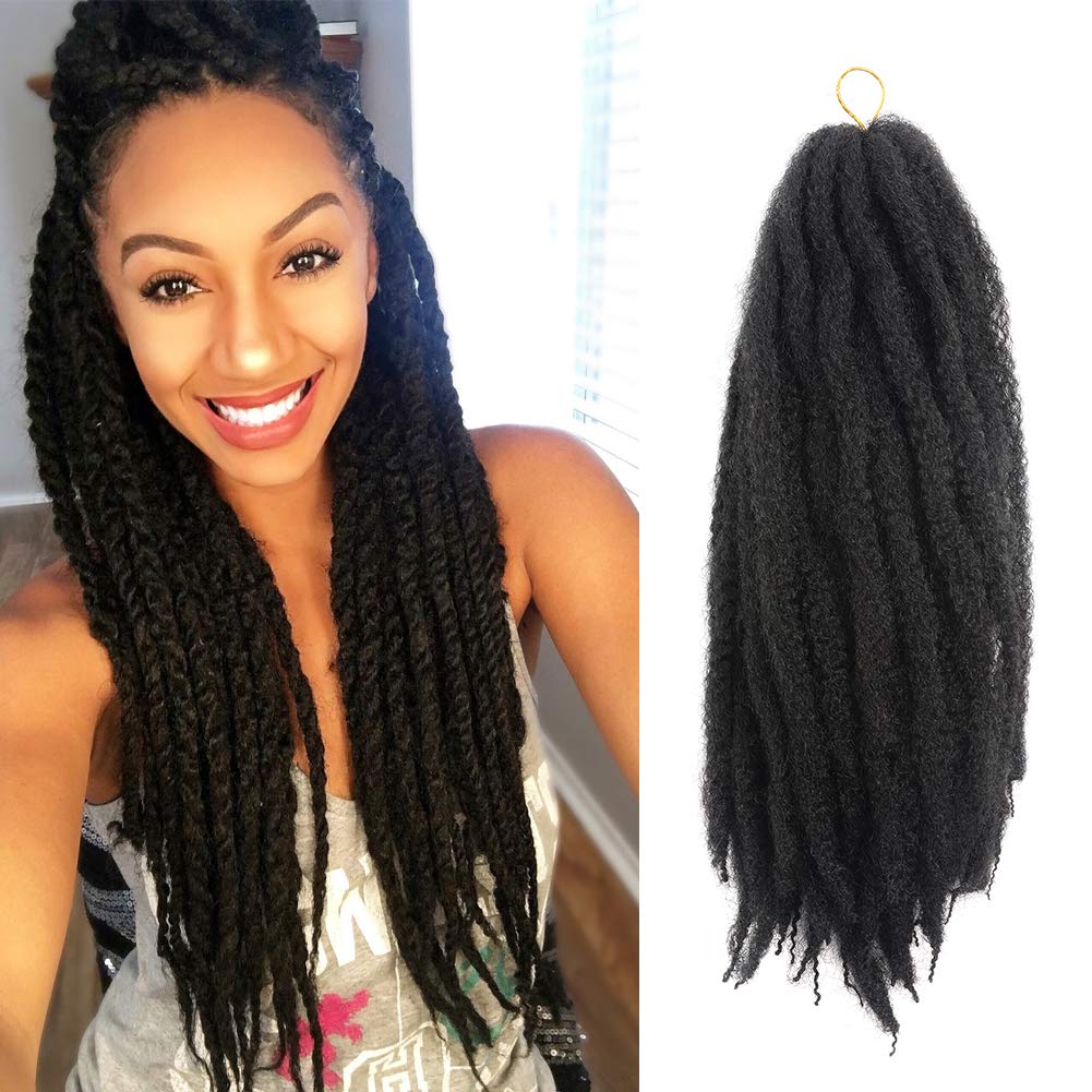 ToyoTress Marley Hair Crochet Braids Marley Twist Hair For Faux Locs Long Afro Kinky Curly Braiding Hair Synthetic