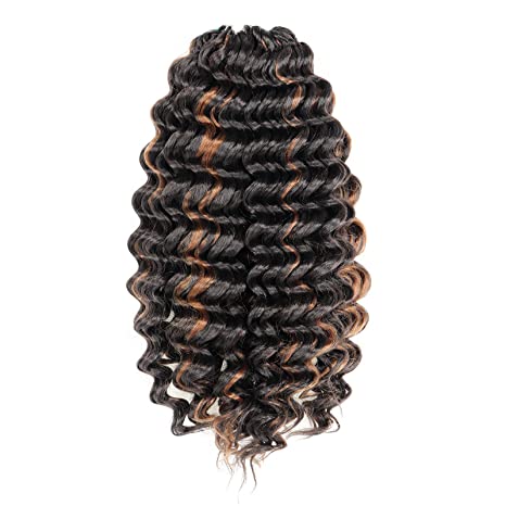 Facebook Group Benefit | Deep Wave Crochet Hair 10-14 Inch 8 Packs | Pre-Looped Wavy Curly Crochet Synthetic Hair