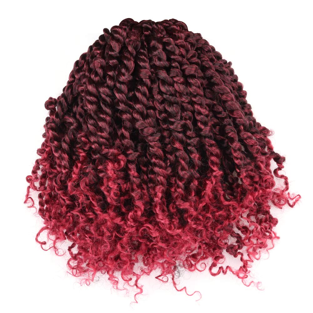 Tiana Passion Twist Hair Pre-Twisted Pre-Looped Passion Twists Crochet Braids Made Of Bohemian Hair Synthetic Braiding Hair Extension - Toyotress