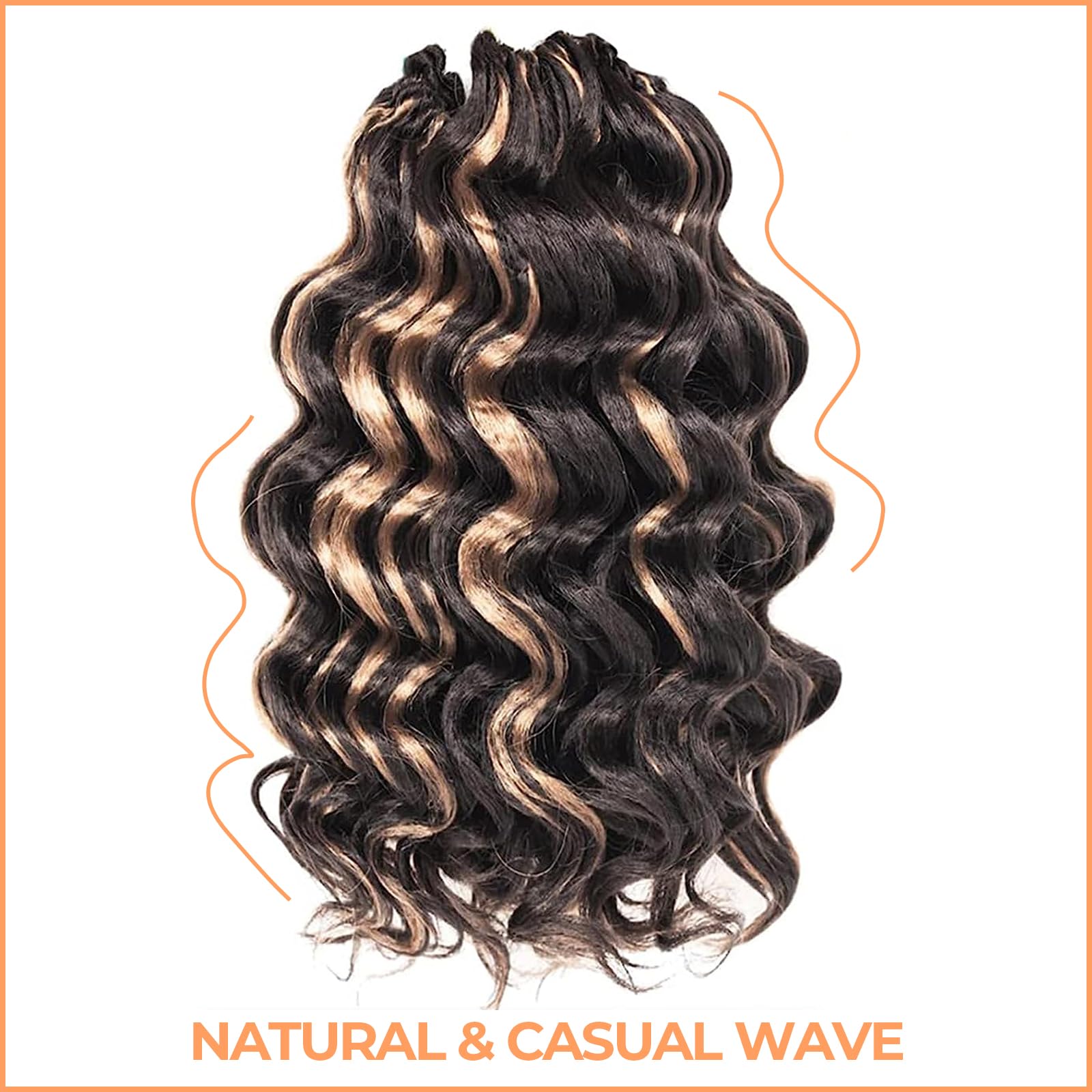 Ocean Wave Synthetic Crochet Braiding Hair Extensions - Toyotress