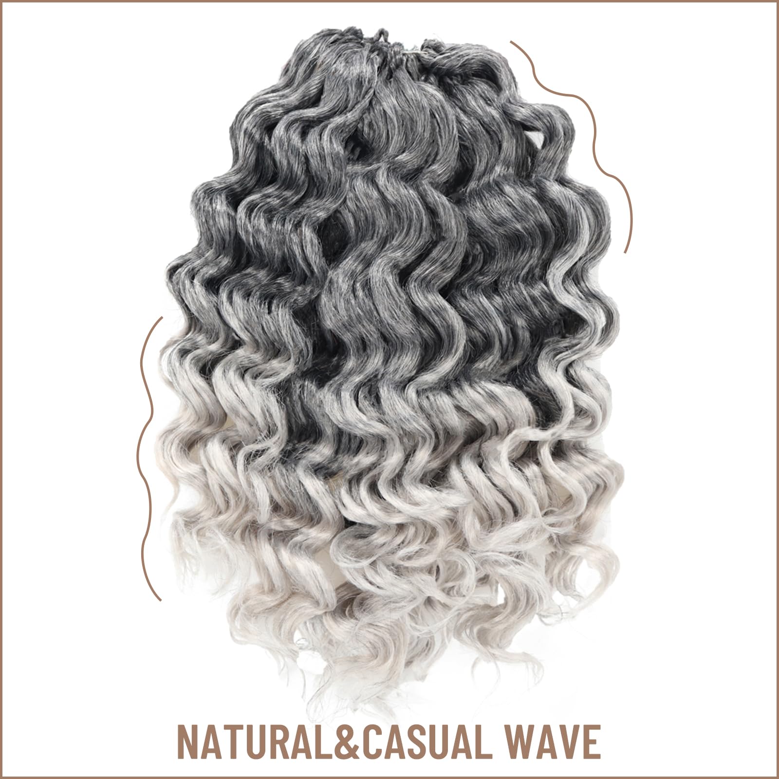 Ocean Wave Synthetic Crochet Braiding Hair Extensions - Toyotress