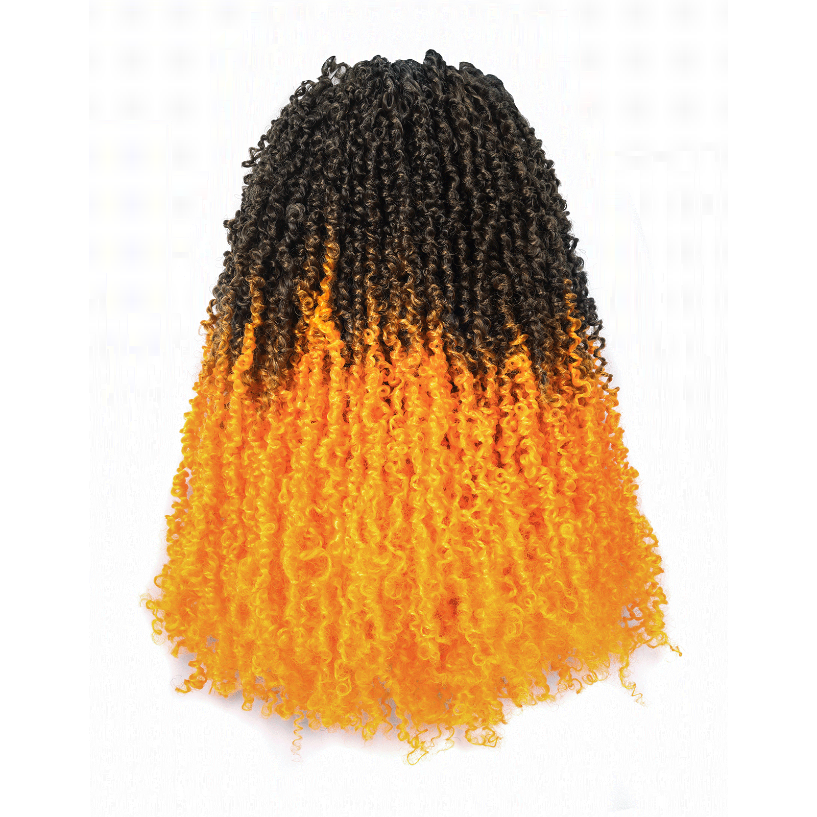 1 Pack Toyotress 6-16 Inch Yanky Twist | Pre Looped Mini Passion Twist Yanky Twist Braiding Hair with Curls Fluffy Marlybob Crochet Hair Pre Twisted Short Passion Twist Crochet Braids Synthetic Hair Extensions