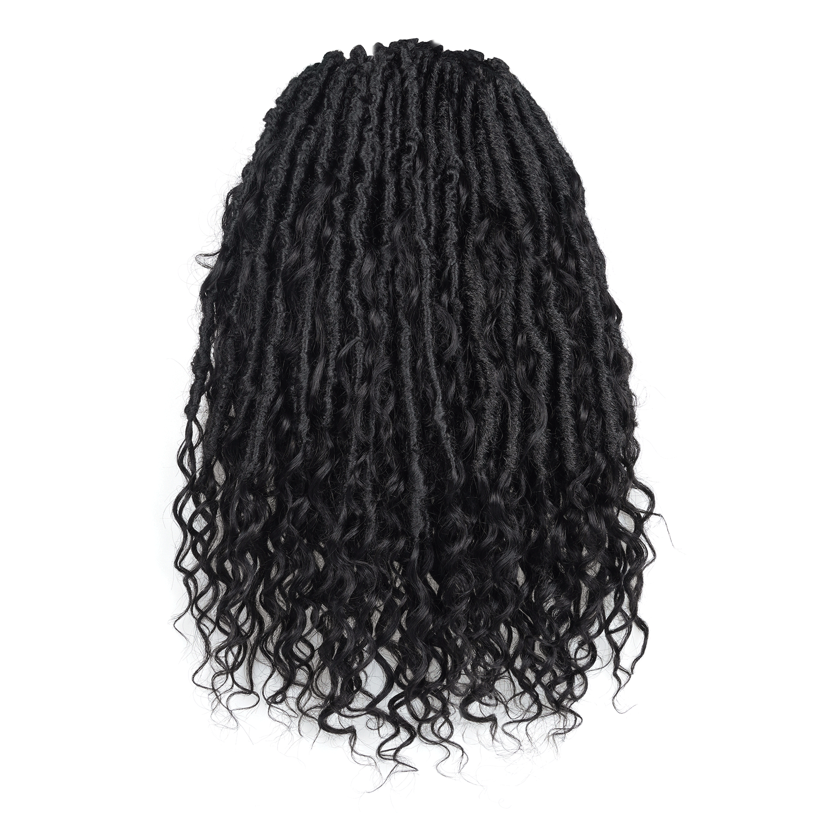 8 Packs Updated | Toyotress Crochet Boho Locs Braiding Hair With Human Hair Curls  Pre Looped Goddess Boho Dreadlocks Curly Full Ends Hair Extensions