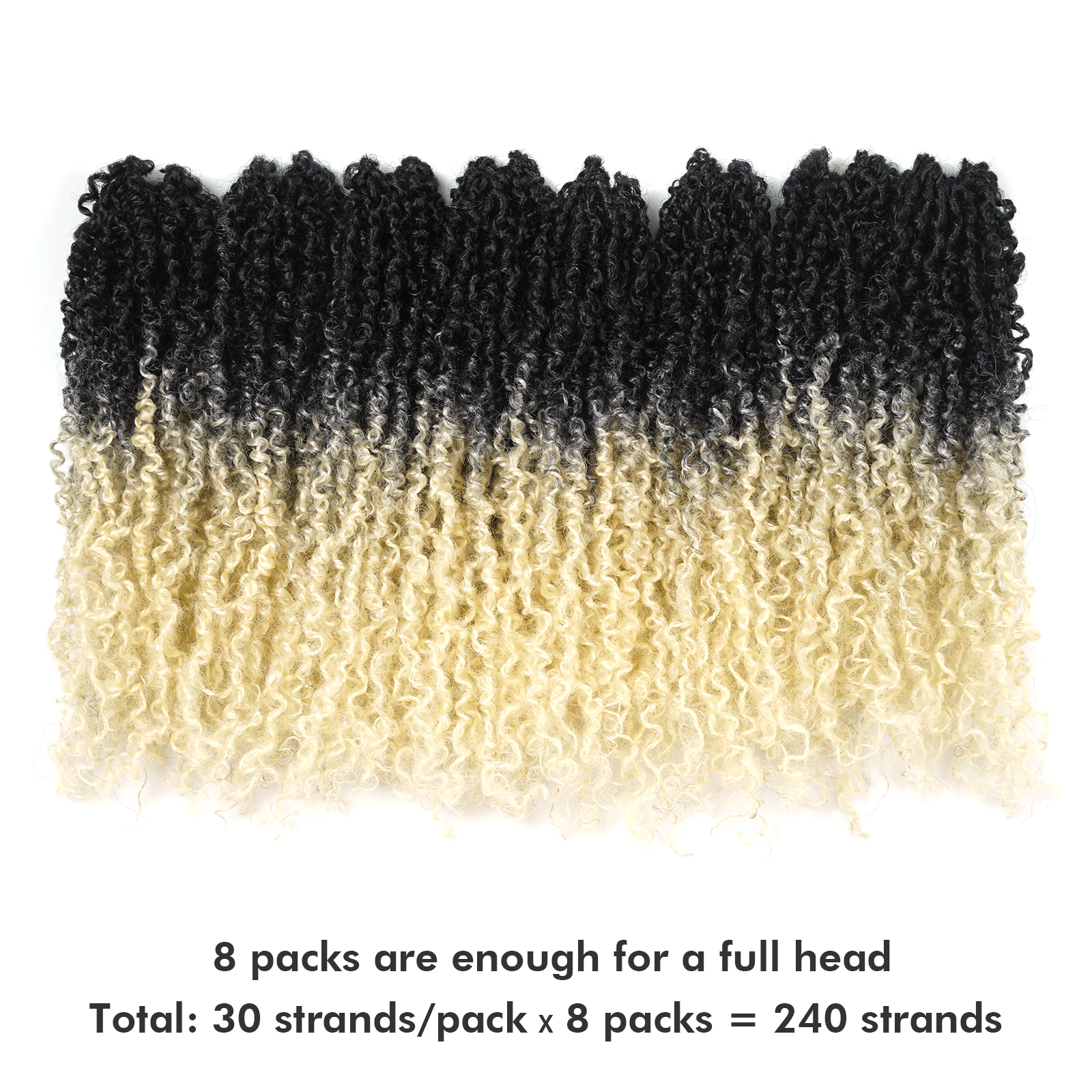 Facebook Group Benefit| 8 Packs Toyotress 6-18 Inch Yanky Twist | Yanky Twist Braiding Hair with Curls 8 Packs Fluffy Marlybob Crochet Hair Pre Twisted Short Passion Twist Crochet Braids Synthetic Hair Extensions for Women