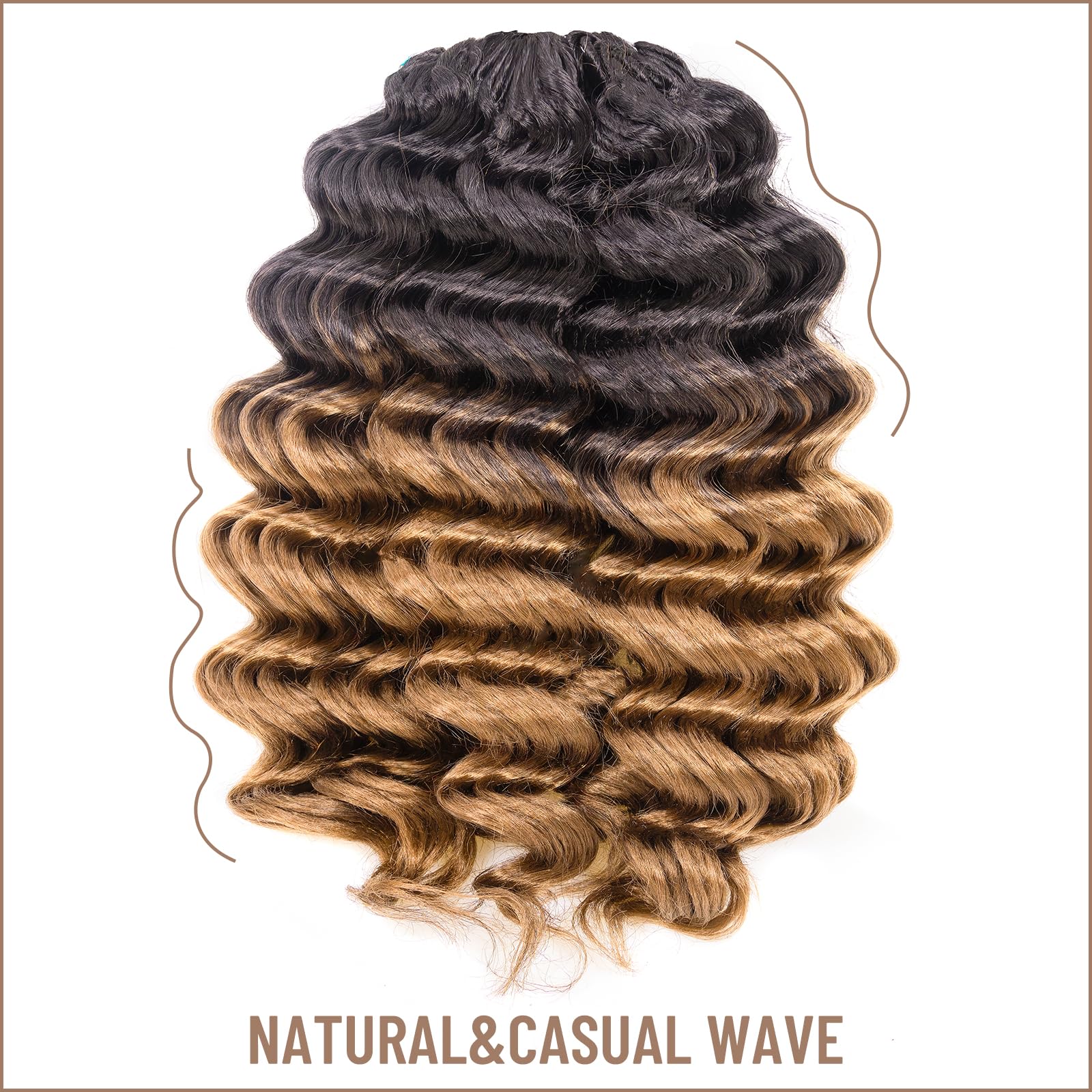 Ocean Wave Synthetic Crochet Braiding Hair Extensions - Toyotress