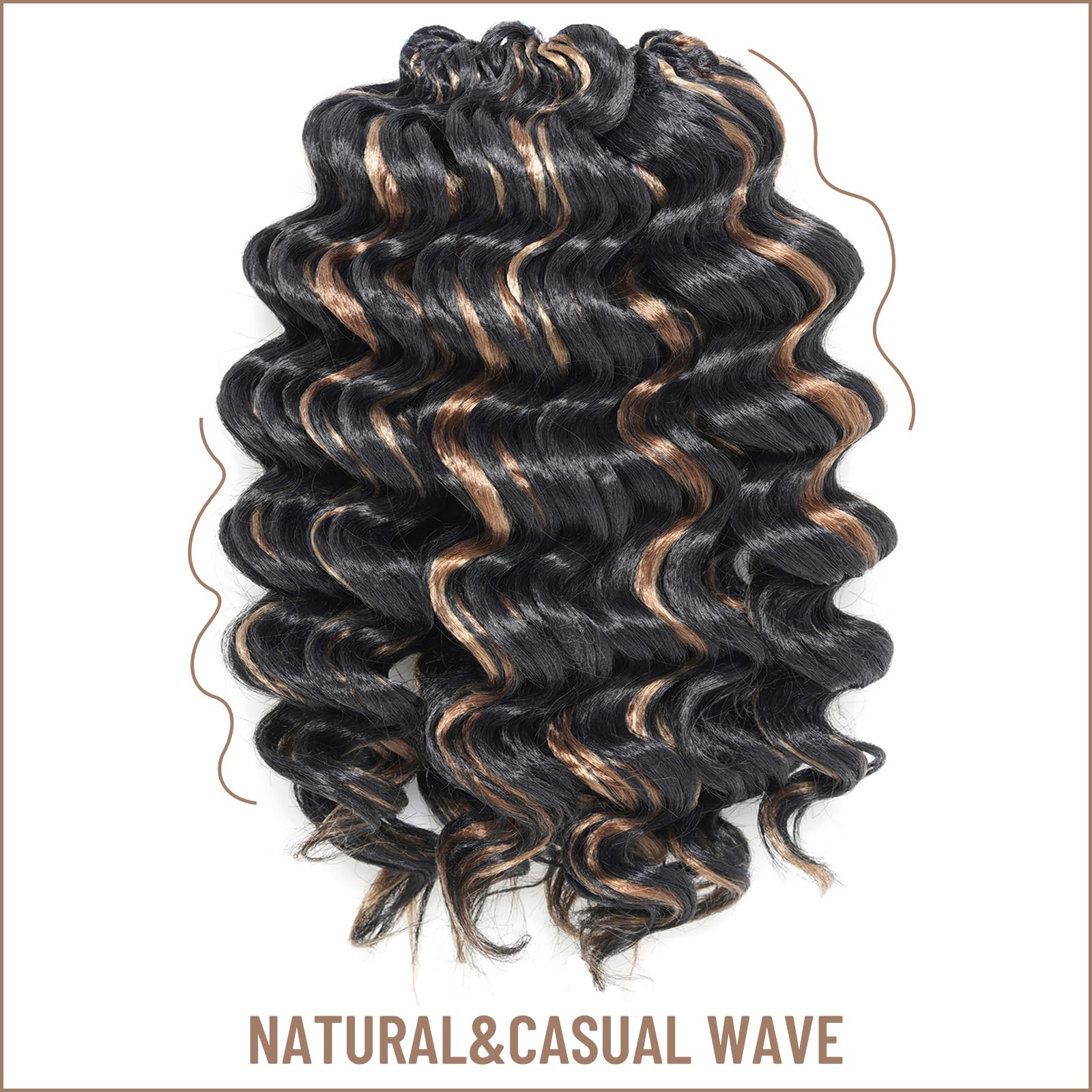 Ocean Wave Synthetic Crochet Braiding Hair Extensions - Toyotress