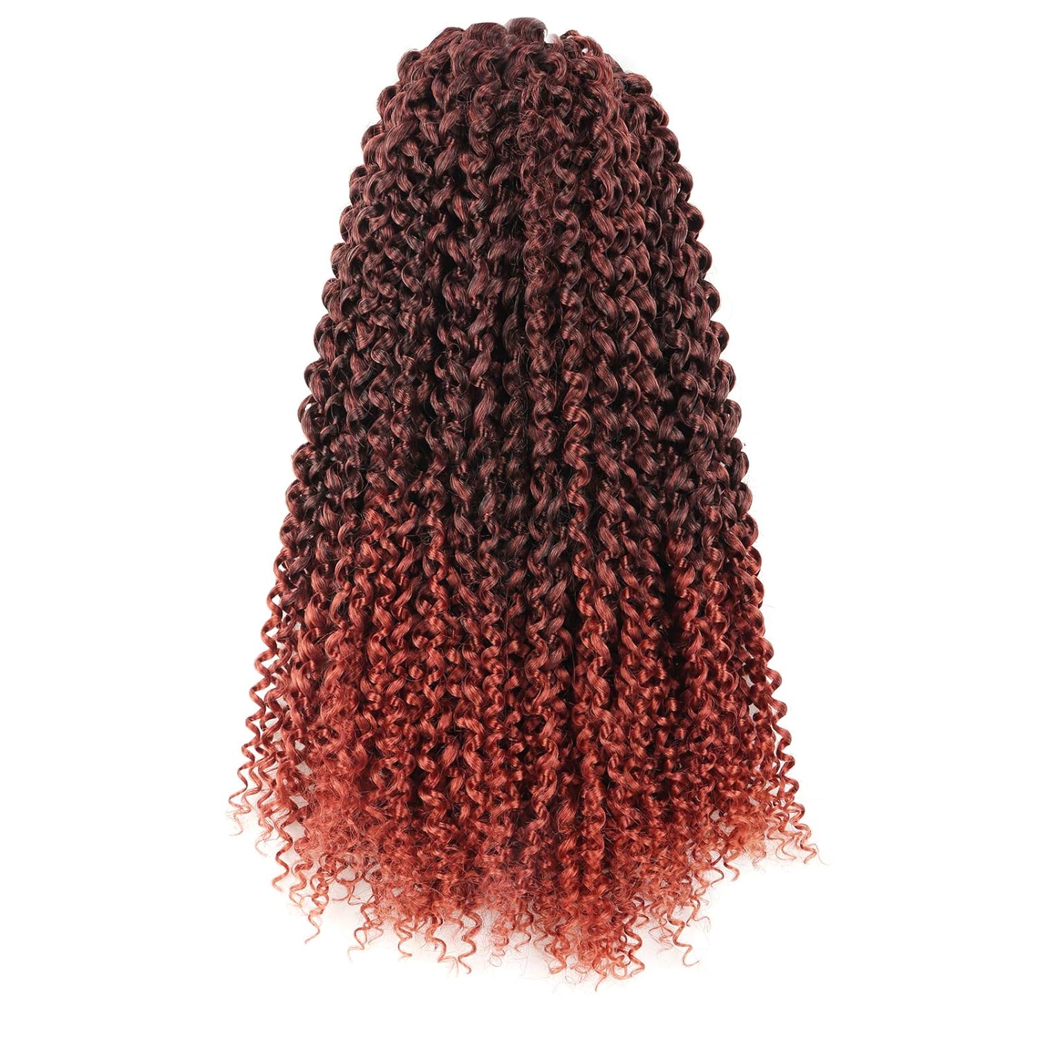 Facebook Group Benefit | TOYOTRESS Water Wave Passion Twist Hair 6/7 Packs - Ombre Orange Water Wave Crochet Braids Synthetic Braiding Hair Extensions