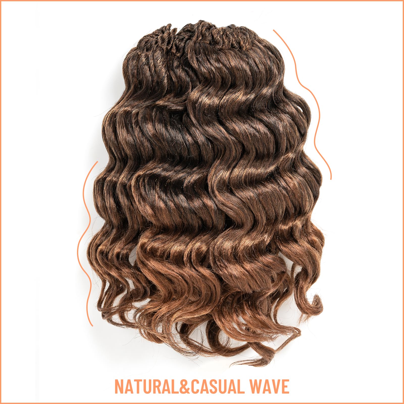 Ocean Wave Synthetic Crochet Braiding Hair Extensions - Toyotress