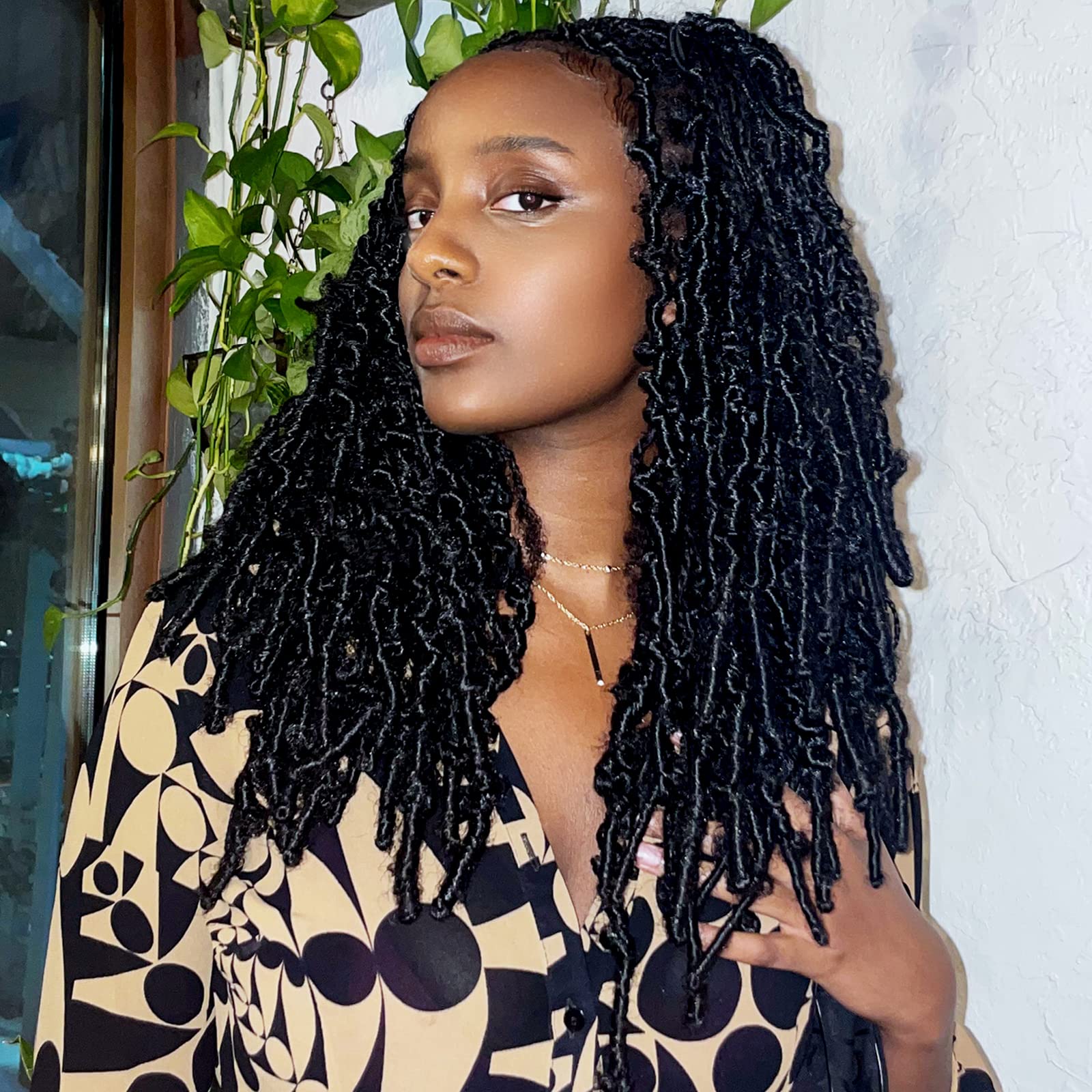 ( US ONLY) FAST SHIPPING DBL | Toyotress Butterfly Locs Crochet Hair Pre-twisted Distressed Crochet Braids, Faux Locs Pre-looped Synthetic Braiding Hair Extensions