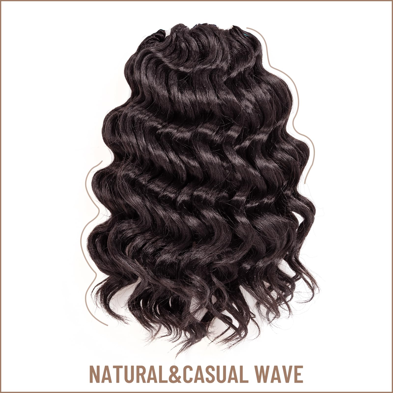 Ocean Wave Synthetic Crochet Braiding Hair Extensions - Toyotress