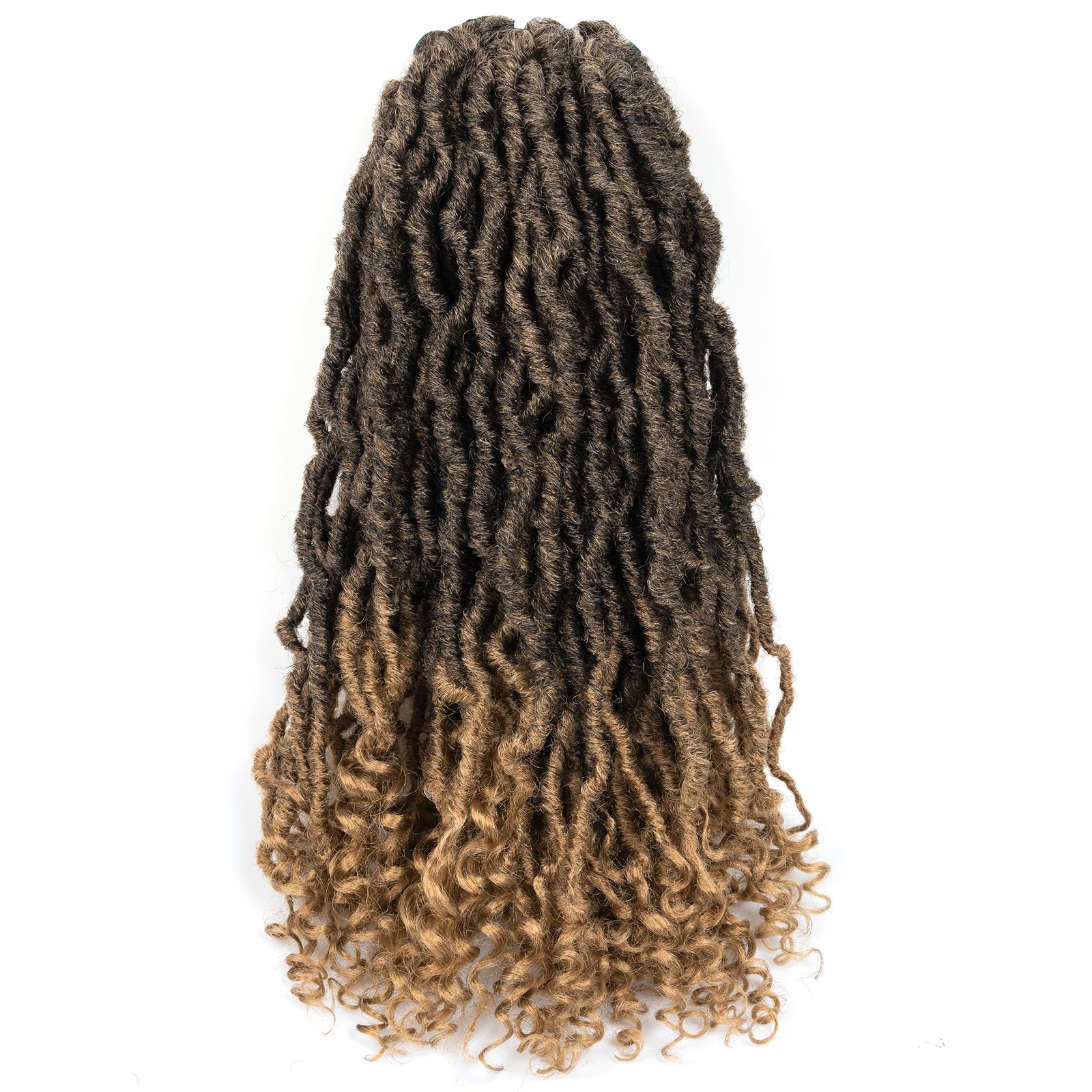 ( US ONLY) FAST SHIPPING PL | Toyotress Passion Faux Locs Crochet Hair Natural Faux Locs Crochet Hair Curly Ends, Short Bob Curly Locs Braids Pre-Looped Synthetic Braiding Hair Extensions