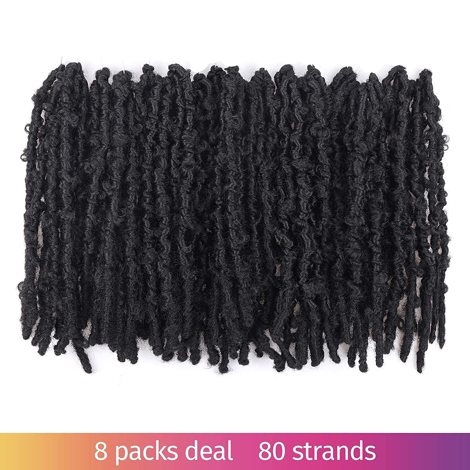 Butterfly Locs 12 Inches Pre-twisted Distressed Synthetic Crochet Hair - Toyotress