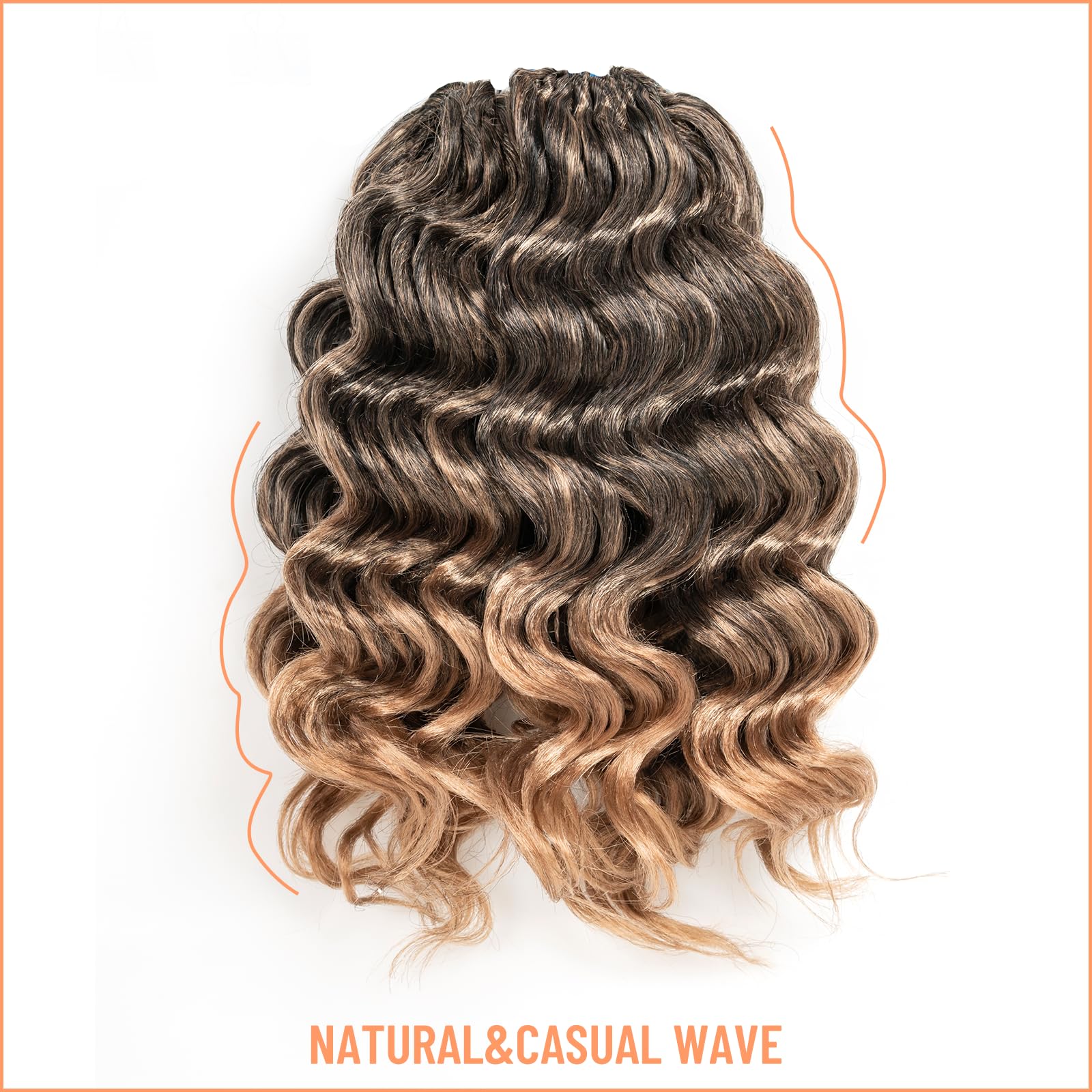 Ocean Wave Synthetic Crochet Braiding Hair Extensions - Toyotress