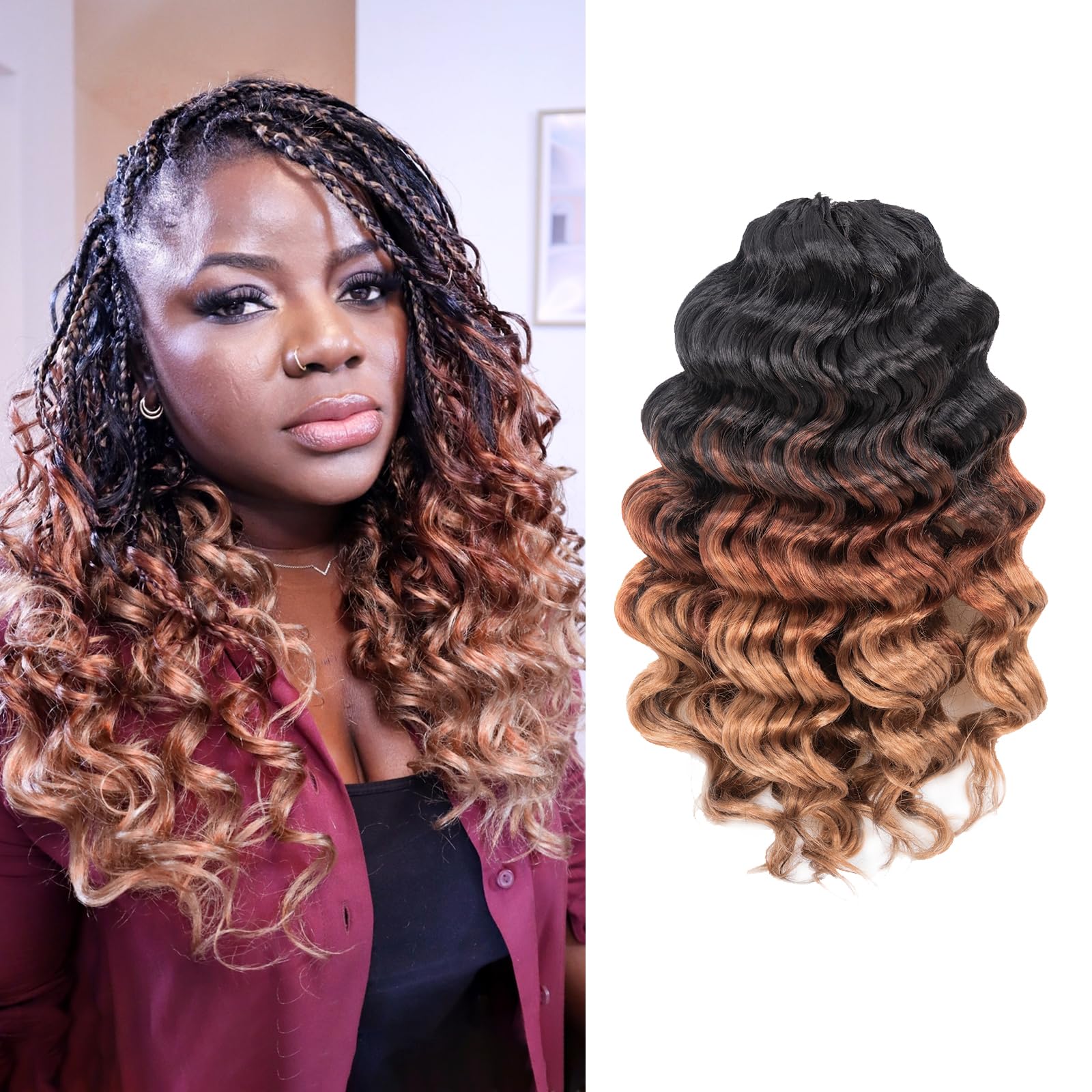 Ocean Wave Synthetic Crochet Braiding Hair Extensions - Toyotress