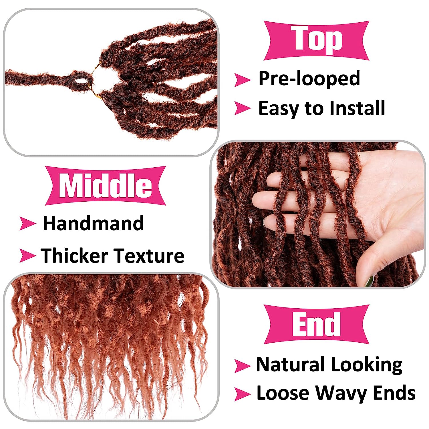 Toyotress wavy locs gypsy locs crochet hair extensions