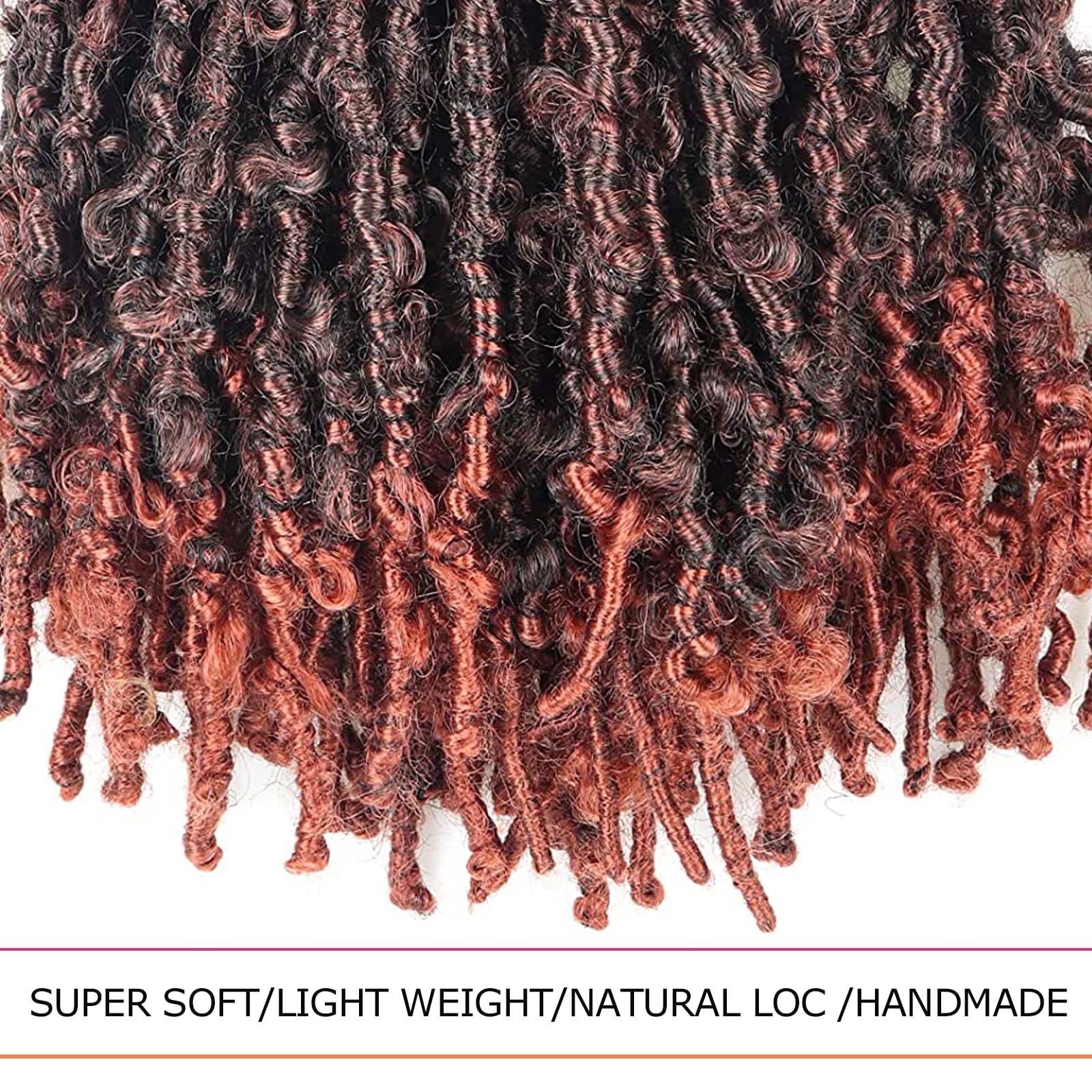 ( US ONLY) FAST SHIPPING DBL | Toyotress Butterfly Locs Crochet Hair Pre-twisted Distressed Crochet Braids, Faux Locs Pre-looped Synthetic Braiding Hair Extensions