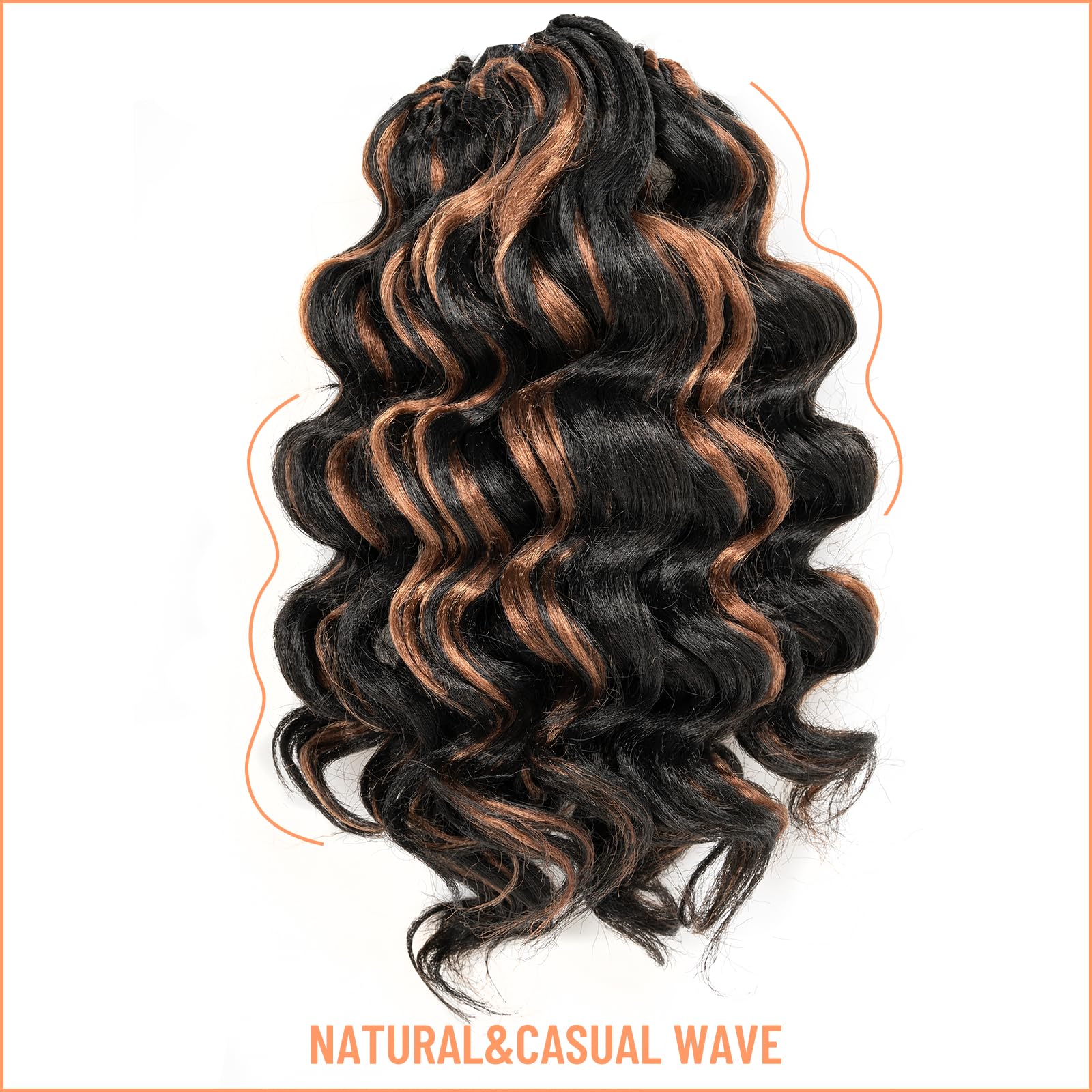 Ocean Wave Synthetic Crochet Braiding Hair Extensions - Toyotress