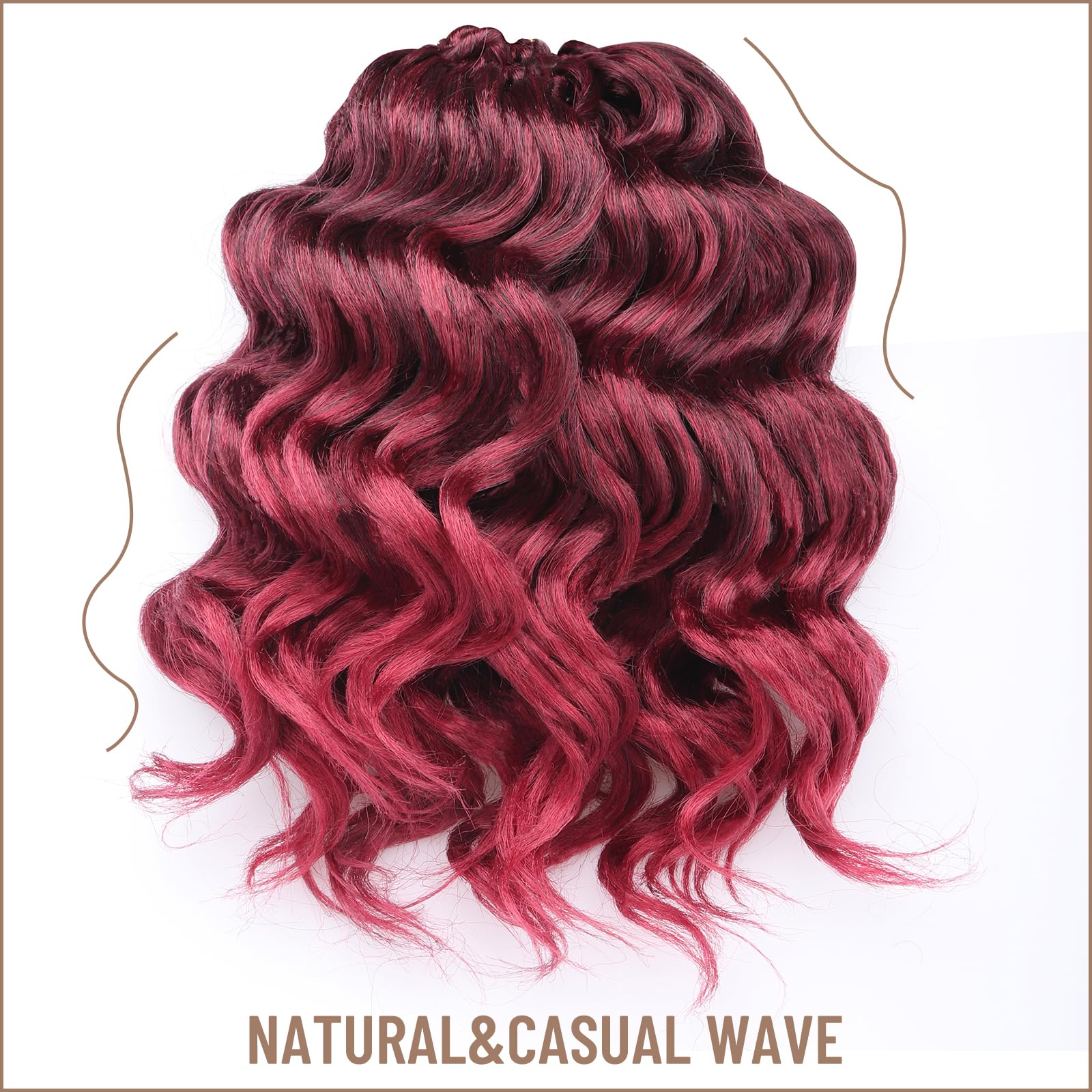 Ocean Wave Synthetic Crochet Braiding Hair Extensions - Toyotress