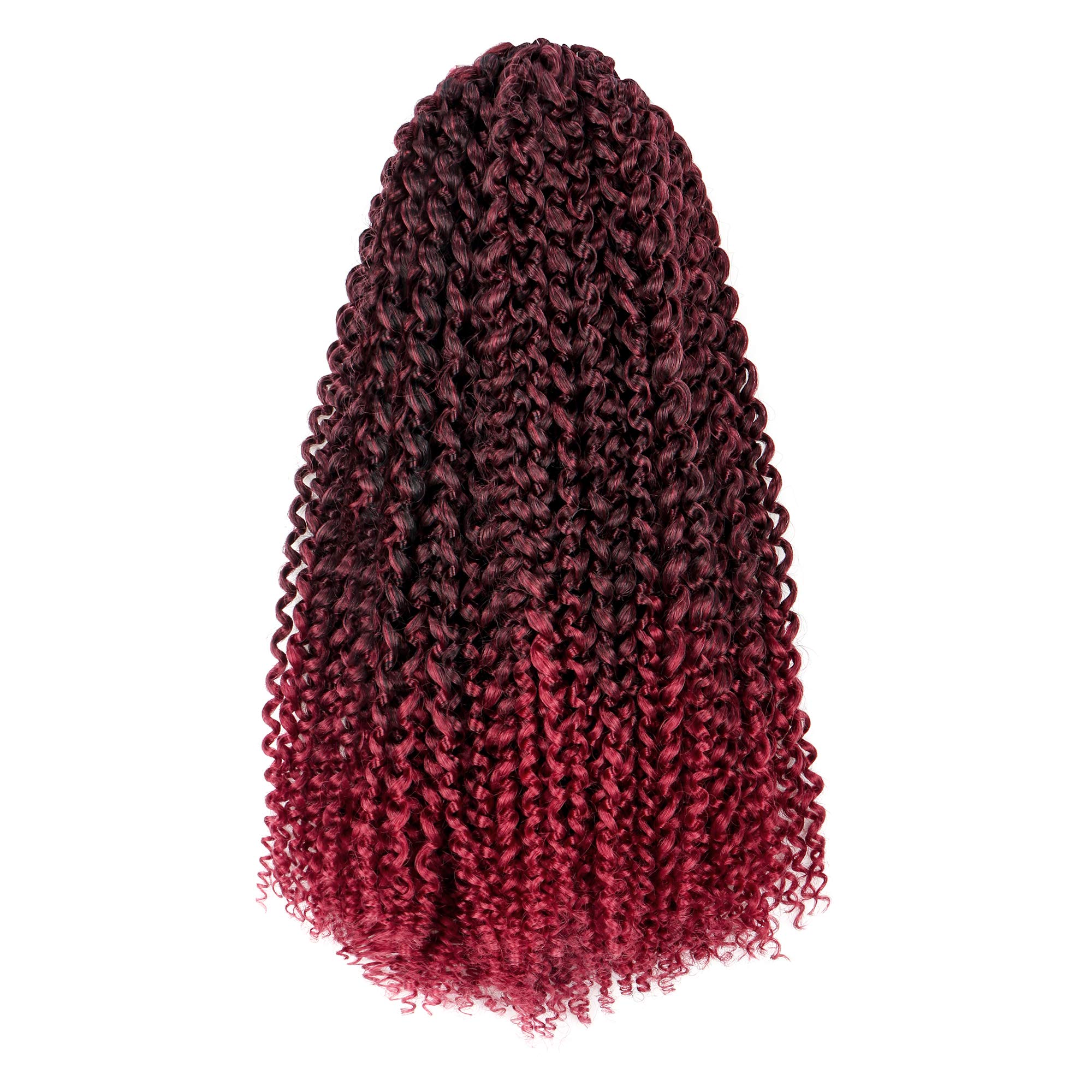 Facebook Group Benefit | TOYOTRESS Water Wave Passion Twist Hair 6/7 Packs - Ombre Orange Water Wave Crochet Braids Synthetic Braiding Hair Extensions