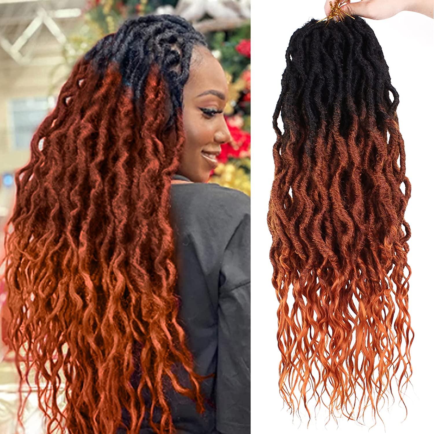 Toyotress wavy locs gypsy locs crochet hair extensions