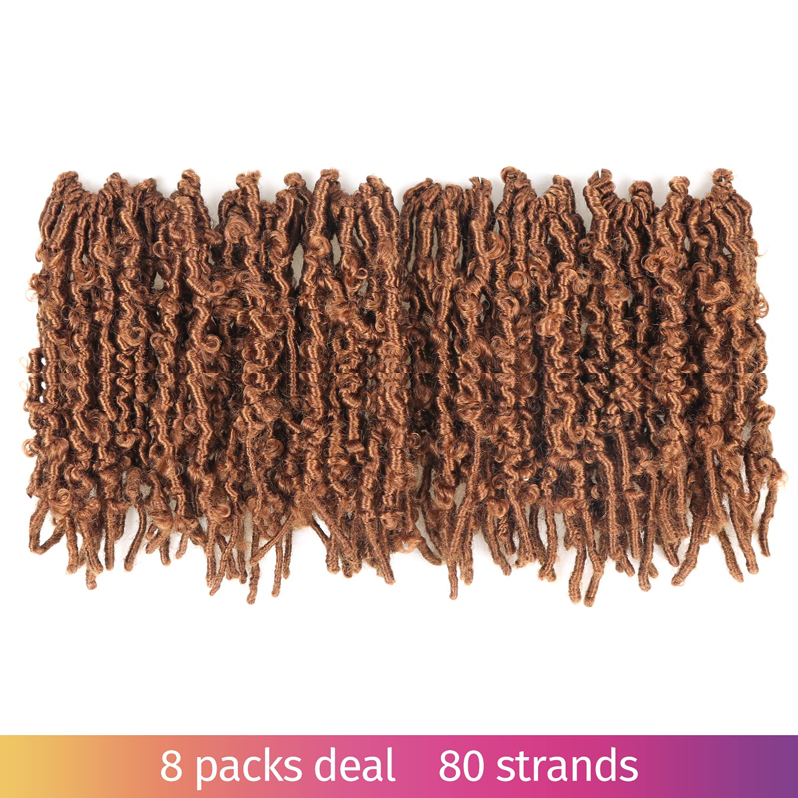 ( US ONLY) FAST SHIPPING DBL | Toyotress Butterfly Locs Crochet Hair Pre-twisted Distressed Crochet Braids, Faux Locs Pre-looped Synthetic Braiding Hair Extensions