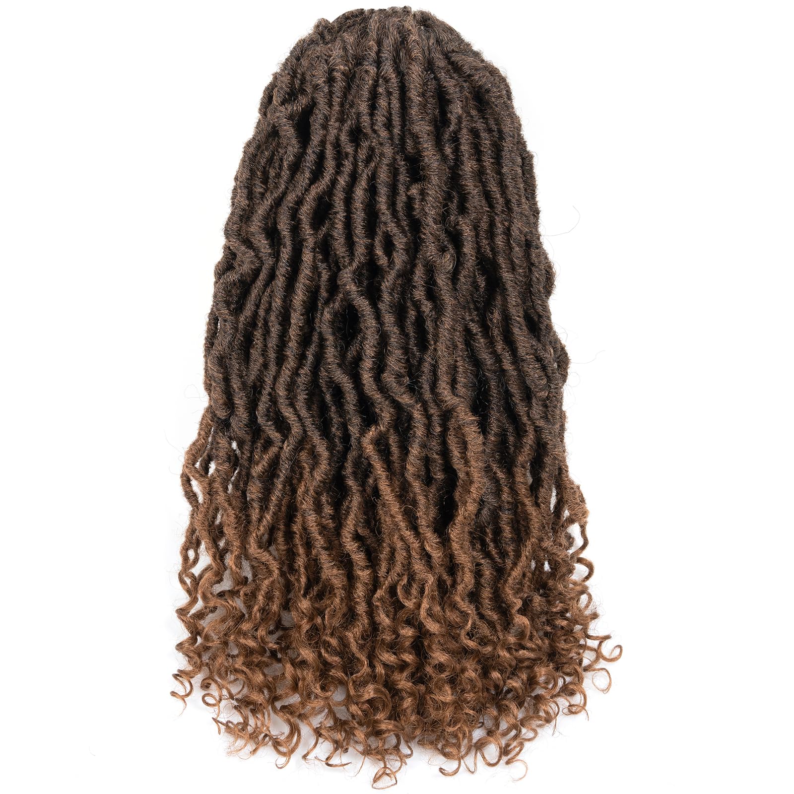 ( US ONLY) FAST SHIPPING PL | Toyotress Passion Faux Locs Crochet Hair Natural Faux Locs Crochet Hair Curly Ends, Short Bob Curly Locs Braids Pre-Looped Synthetic Braiding Hair Extensions