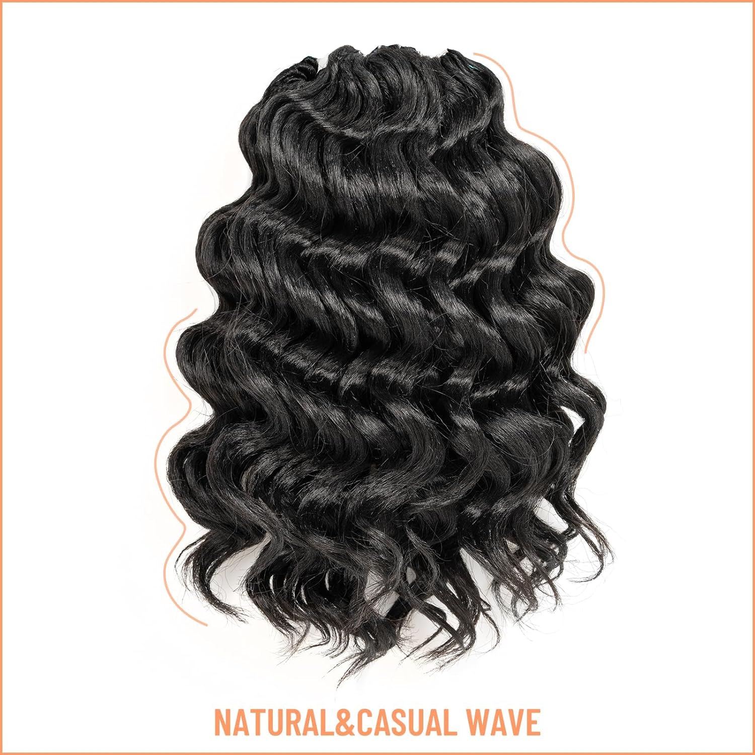 FAST SHIPPING 3-5 DAY OC | Toyotress Ocean Wave Crochet Hair - 8 Packs Short Curly Water Wave Deep Twist Wavy Braids For Black Women Synthetic Braiding Hair Extensions