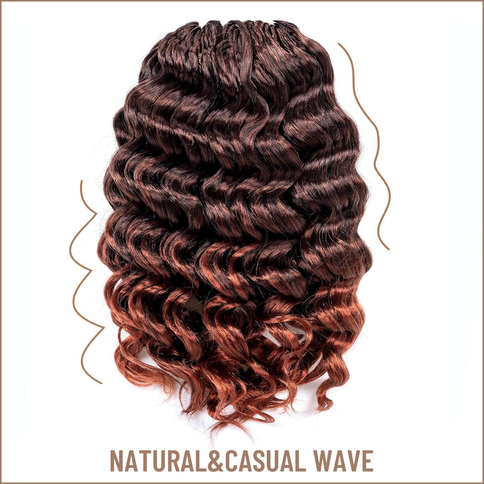 Ocean Wave Synthetic Crochet Braiding Hair Extensions - Toyotress