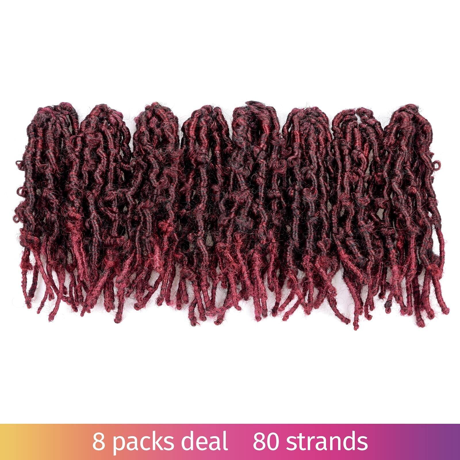 ( US ONLY) FAST SHIPPING DBL | Toyotress Butterfly Locs Crochet Hair Pre-twisted Distressed Crochet Braids, Faux Locs Pre-looped Synthetic Braiding Hair Extensions