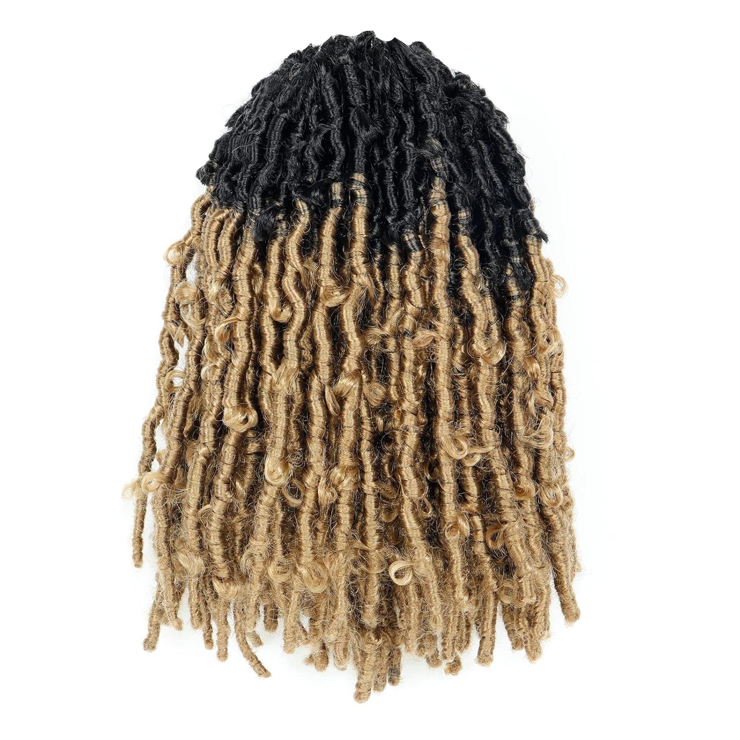 Butterfly Locs 8 Packs | Pre-Looped Distressed Braiding Synthetic Crochet Hair