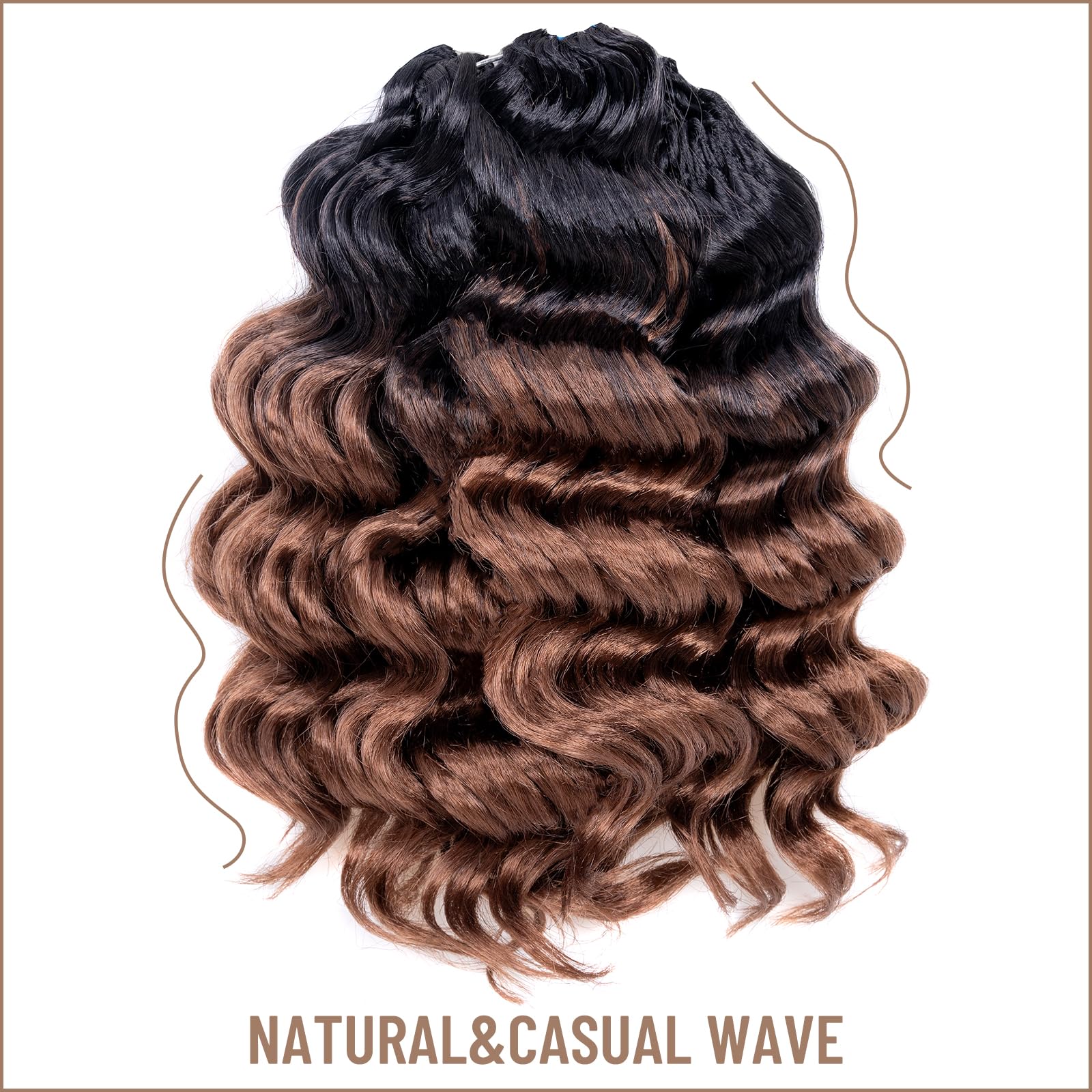 Ocean Wave Synthetic Crochet Braiding Hair Extensions - Toyotress