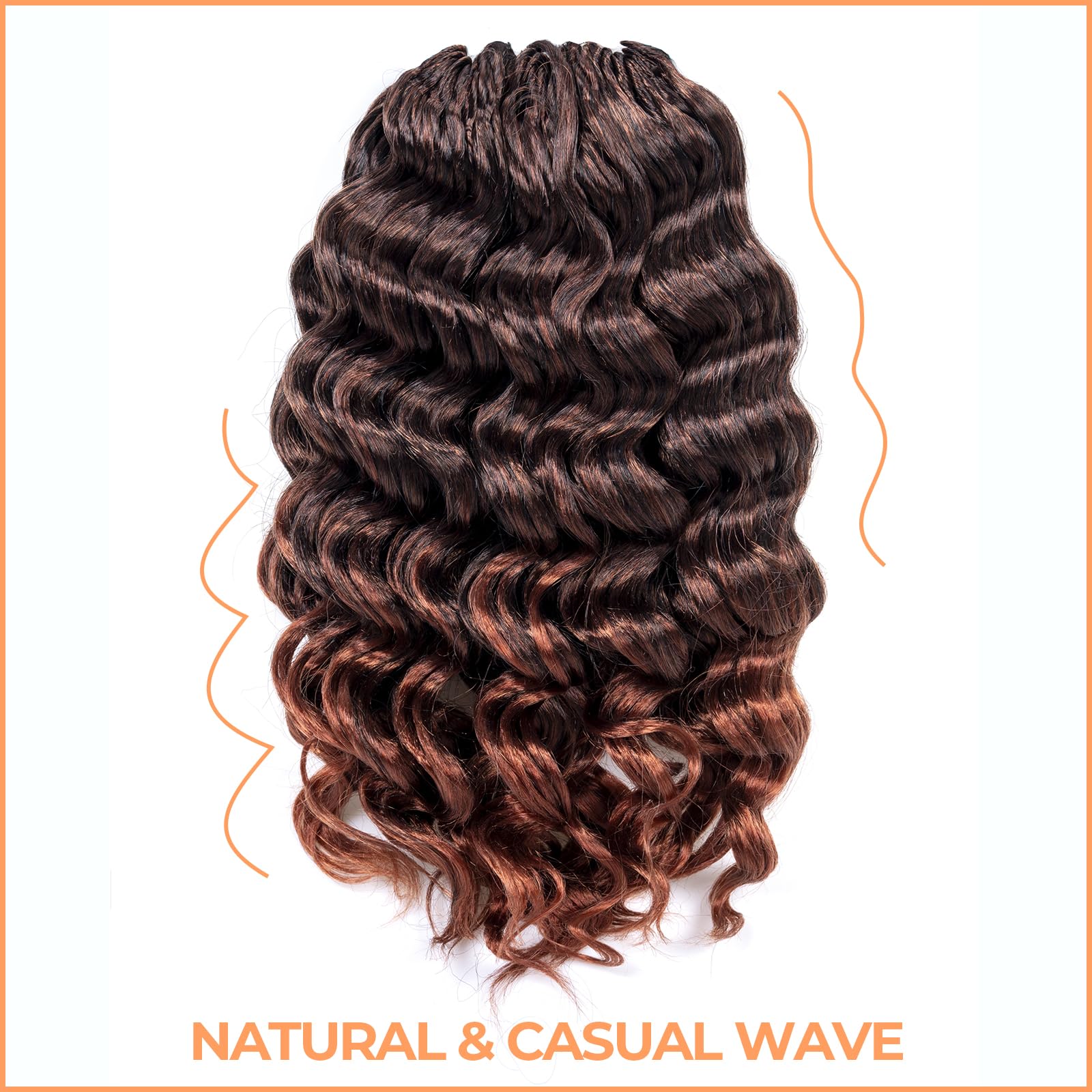 Ocean Wave Synthetic Crochet Braiding Hair Extensions - Toyotress