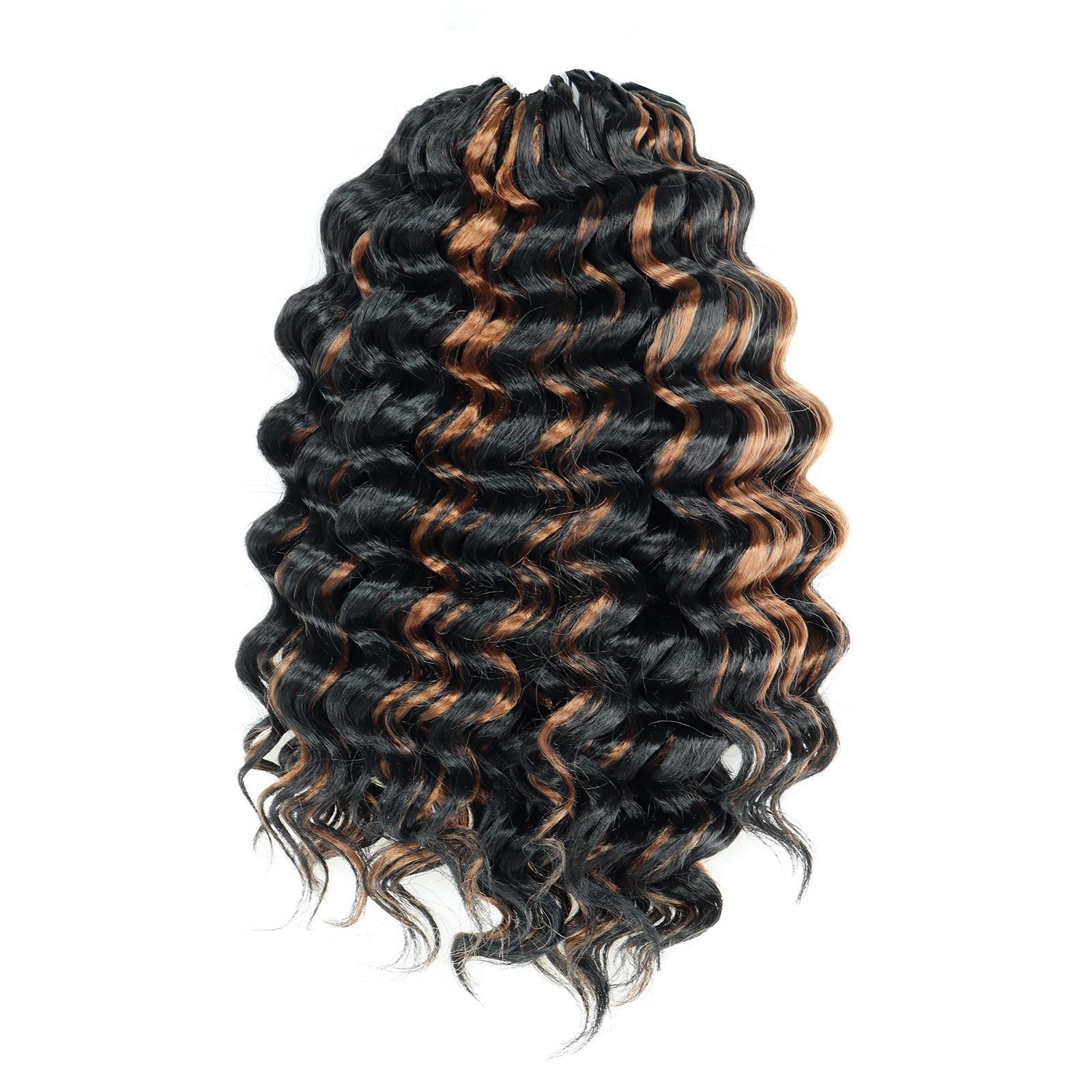 Clearance | Deep Wave Crochet Hair 10-14 Inch 8 Packs | Pre-Looped Wavy Curly Crochet Synthetic Hair