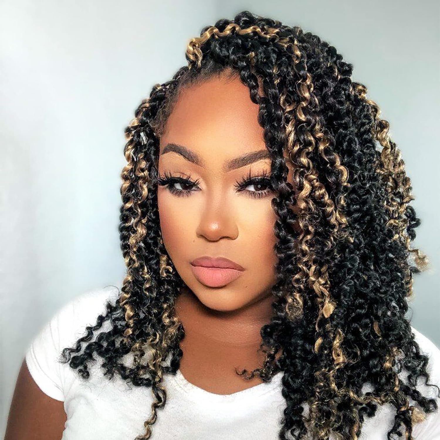 Facebook Group Benefit | TOYOTRESS Water Wave Passion Twist Hair 6/7 Packs - Ombre Orange Water Wave Crochet Braids Synthetic Braiding Hair Extensions