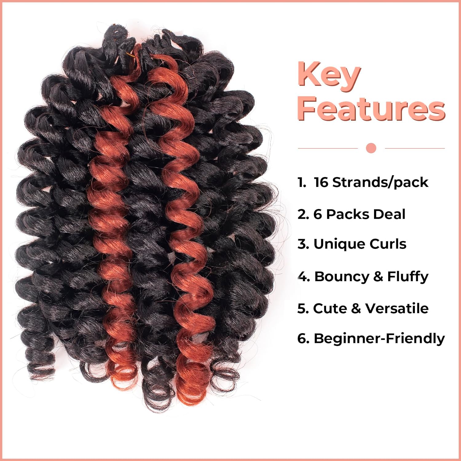 Wand Curl Synthetic Braiding Hair Exentions - Toyotress