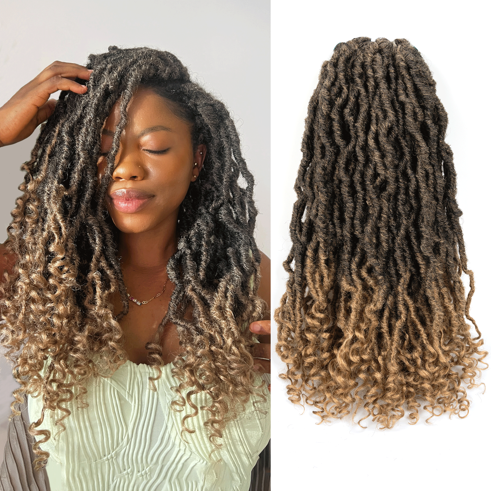 Facebook Group Benefit | 8 Packs Toyotress Passion Locs 10-24 Inch Pre-Looped Handmade Curly Hair Crochet Synthetic Braiding Hair