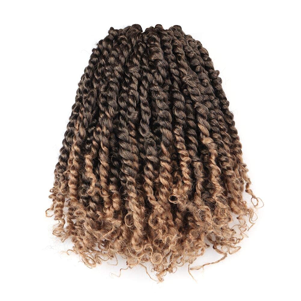 ( US ONLY) FAST SHIPPING NB | ToyoTress Tiana Passion Twist Hair - Pre-twisted Crochet Braids Natural Black, Pre-looped Synthetic Braiding Hair Extensions