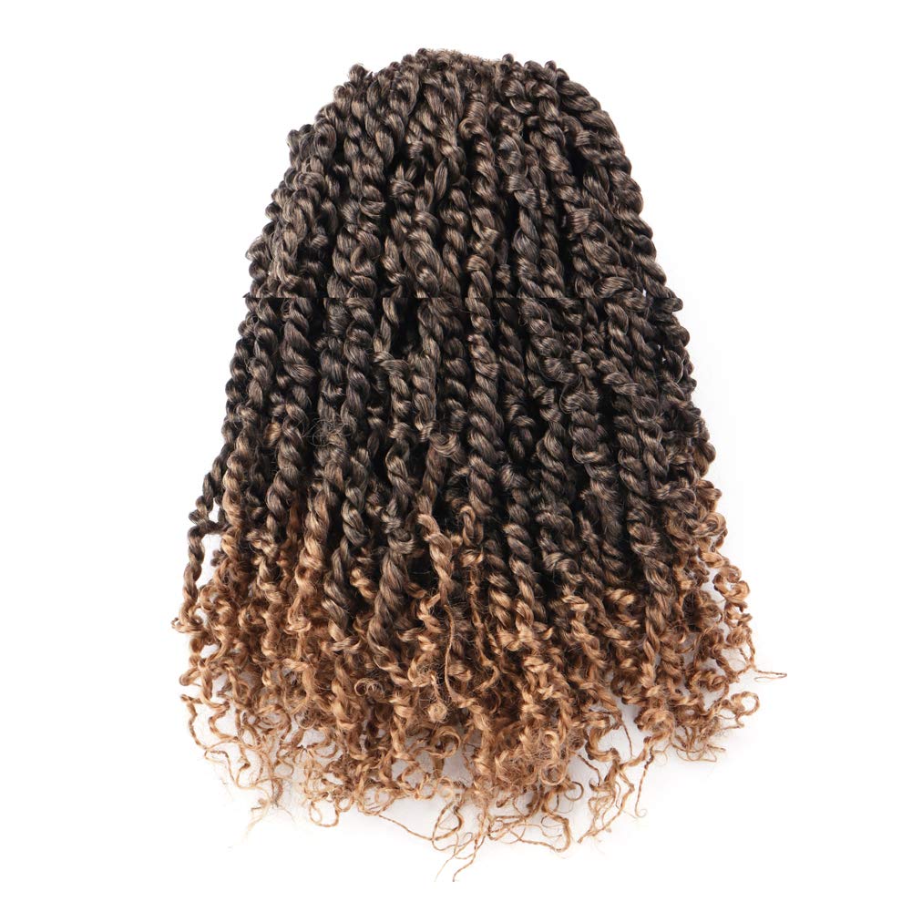 Tiana Passion Twist Hair Pre-Twisted Pre-Looped Passion Twists Crochet Braids Made Of Bohemian Hair Synthetic Braiding Hair Extension - Toyotress