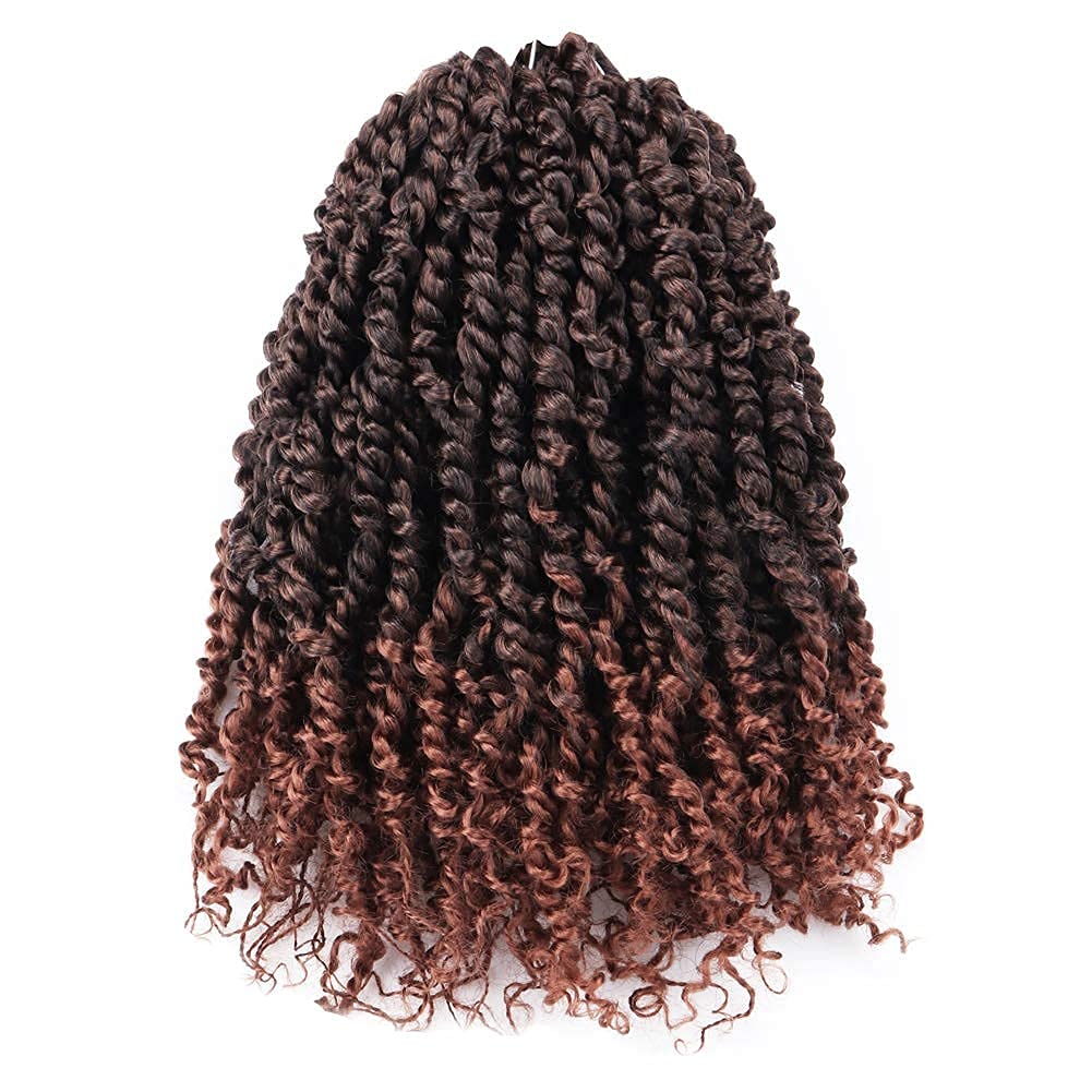 Tiana Passion Twist Hair Pre-Twisted Pre-Looped Passion Twists Crochet Braids Made Of Bohemian Hair Synthetic Braiding Hair Extension - Toyotress