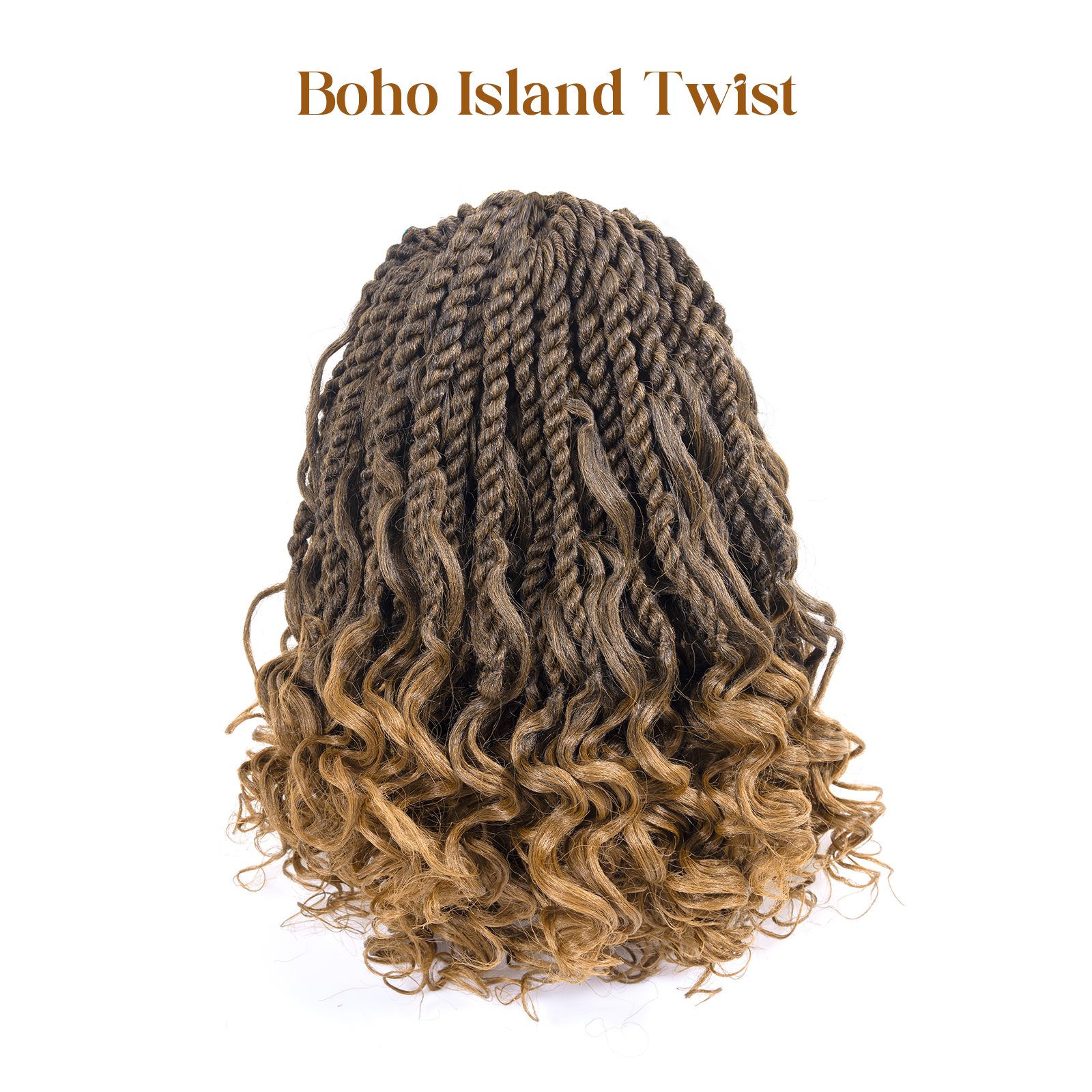 Facebook Group Benefit | Toyotress Unique Boho Island Twist with Curls Crochet Hair 8 Packs | Crochet Senegalese Twist Pre Looped Braiding Hair Wth Curly Ends