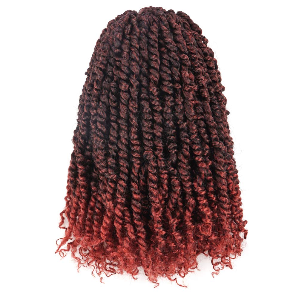 Tiana Passion Twist Hair Pre-Twisted Pre-Looped Passion Twists Crochet Braids Made Of Bohemian Hair Synthetic Braiding Hair Extension - Toyotress