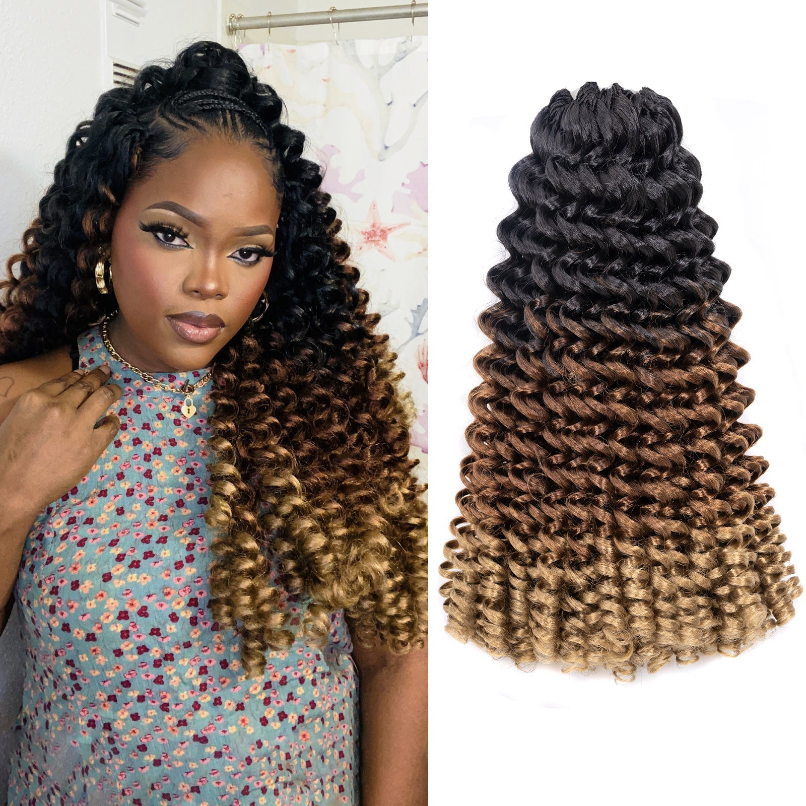 Wand Curl Synthetic Braiding Hair Exentions - Toyotress