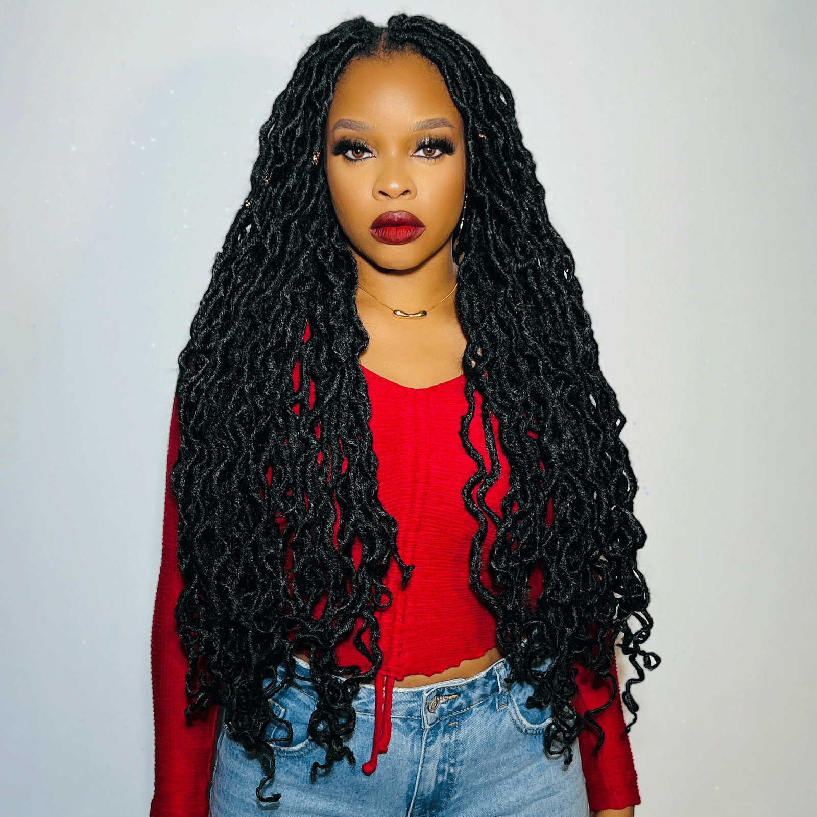 ToyoTress Toceana Curly Locs Crochet Hair - Pre-twisted Distressed Mermaid Crochet Braids Pre-looped Synthetic Braiding Hair Extensions