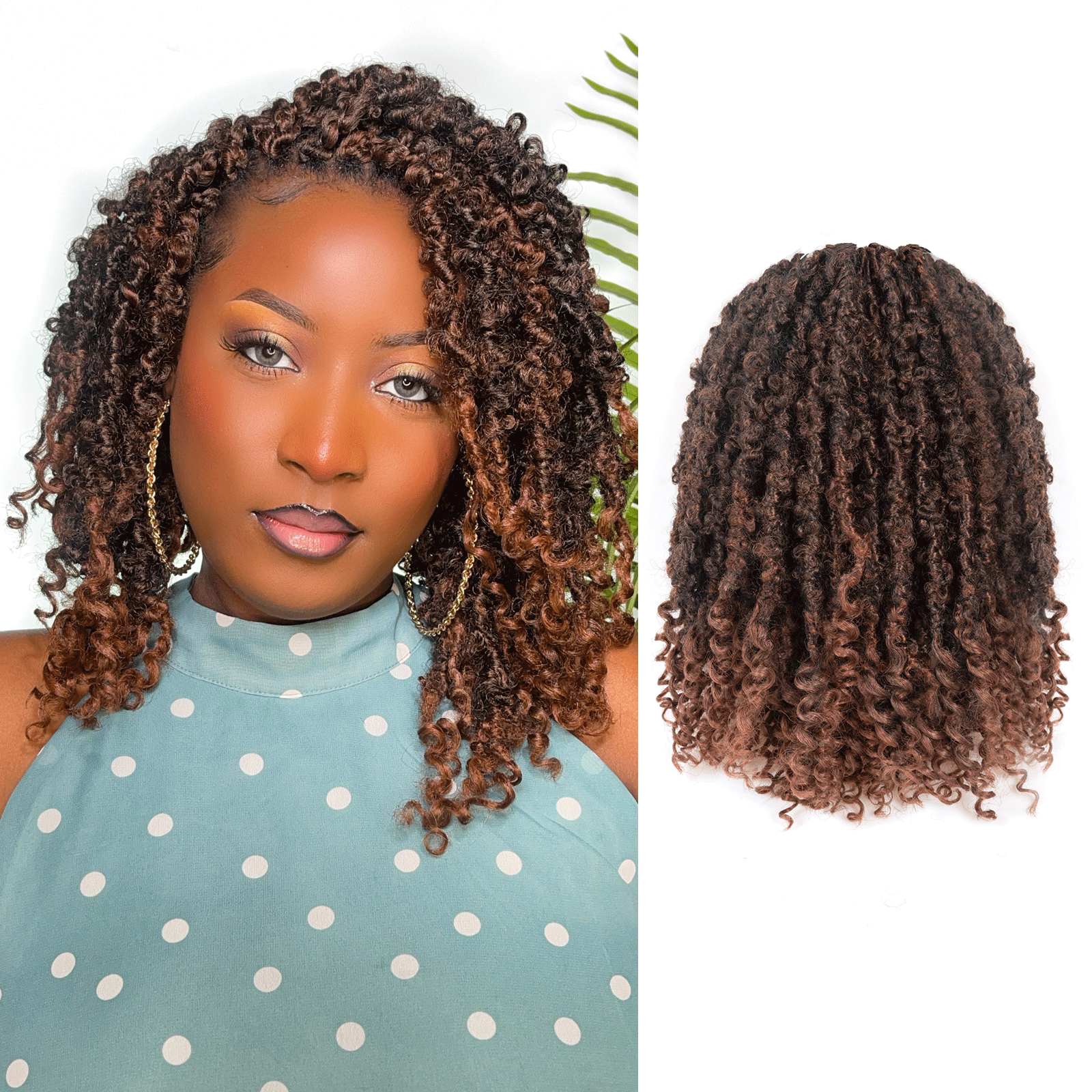 ( US ONLY) FAST SHIPPING BLC | Toyotress Butterfly Locs Crochet Hair With Curly Ends 8 Packs Soft Locs Pre-Looped Butterfly Locs Butterfly Faux Locs Synthetic Hair Extensions