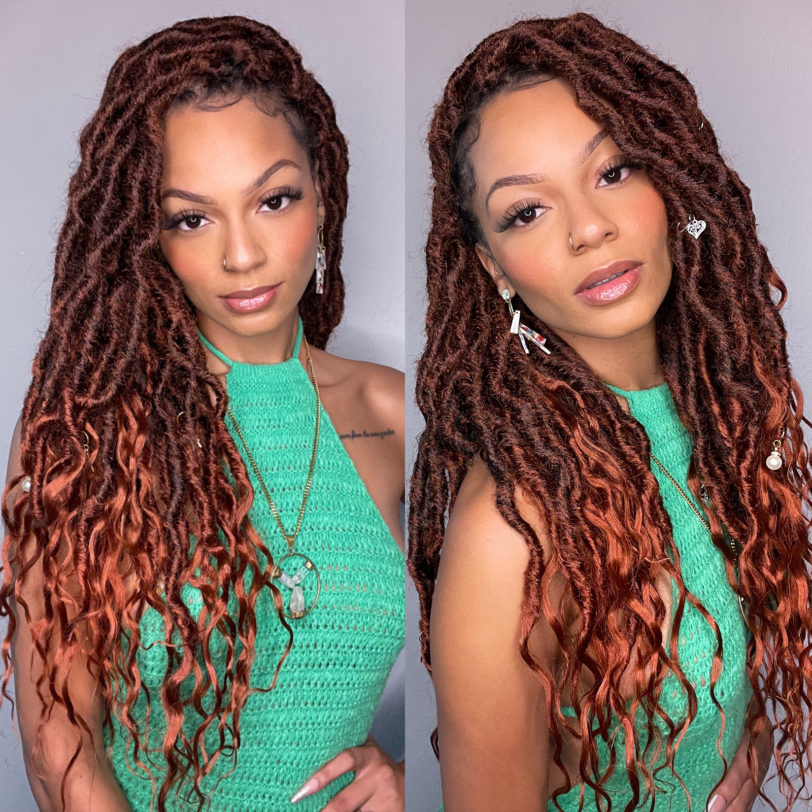 Toyotress wavy locs gypsy locs crochet hair extensions