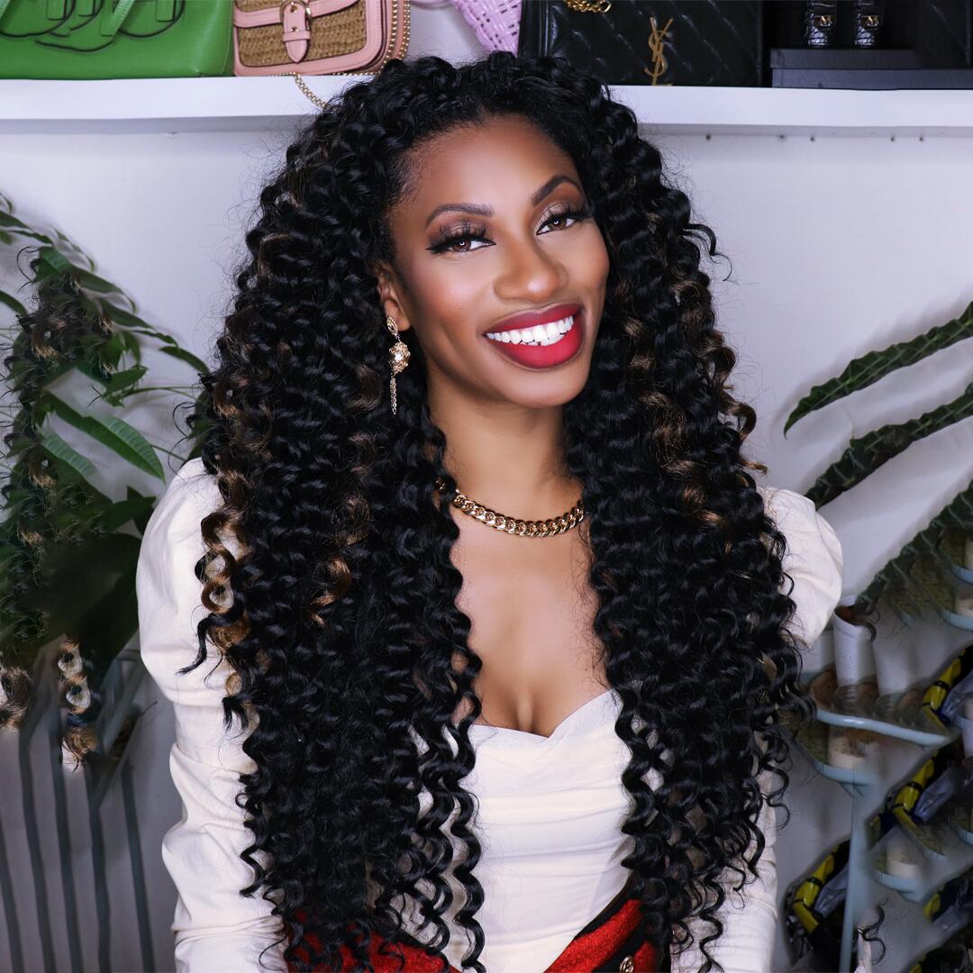 Deep Wave Synthetic Crochet Braiding Hair Extensions - Toyotress