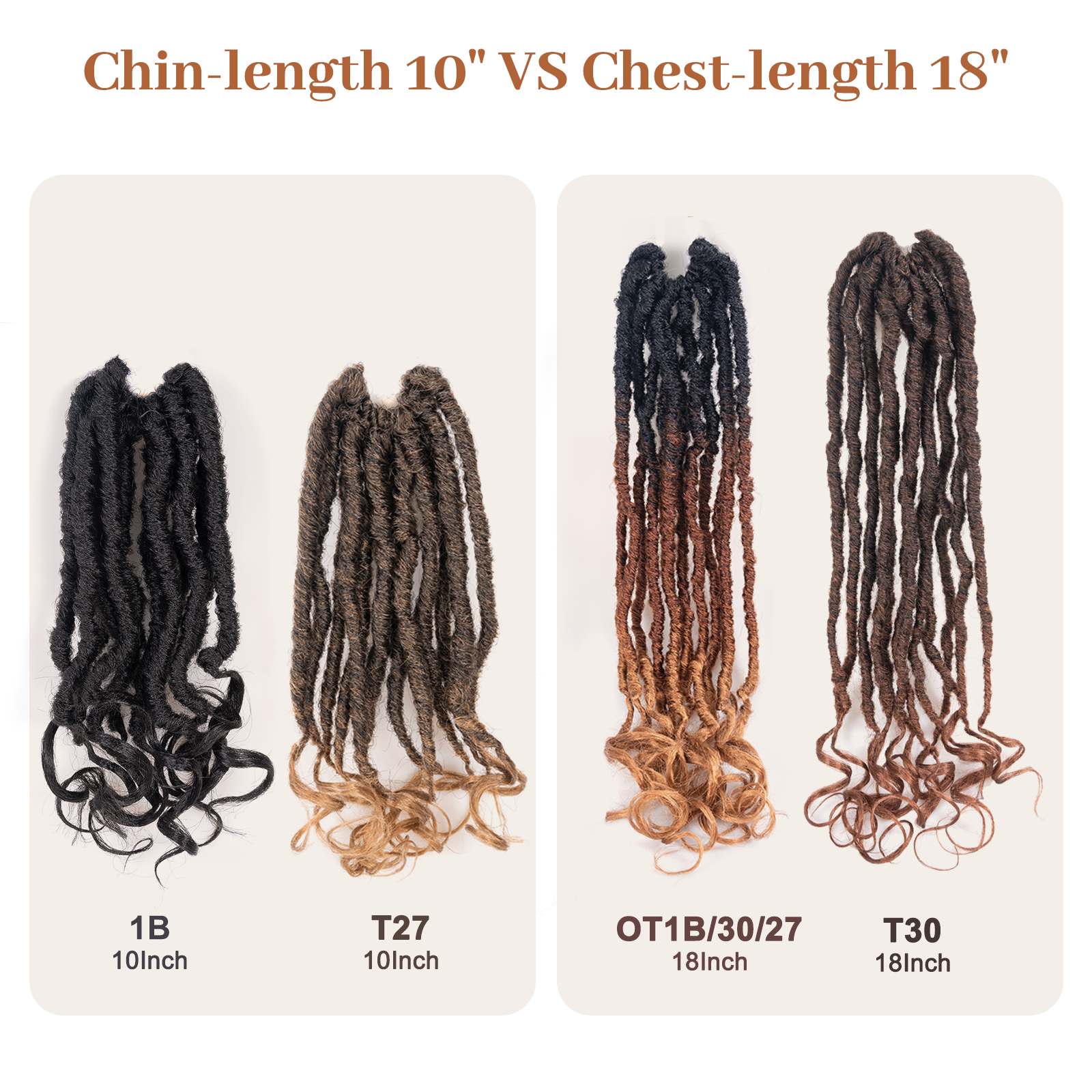 ( US ONLY) FAST SHIPPING FC | Toyotress French Curl Locs Crochet Hair Curly Faux Locs 8 Packs Black Pre-Looped Crochet Hair with Curly ends Crochet Hair with Soft Curly Wave Ends Hair Extensions