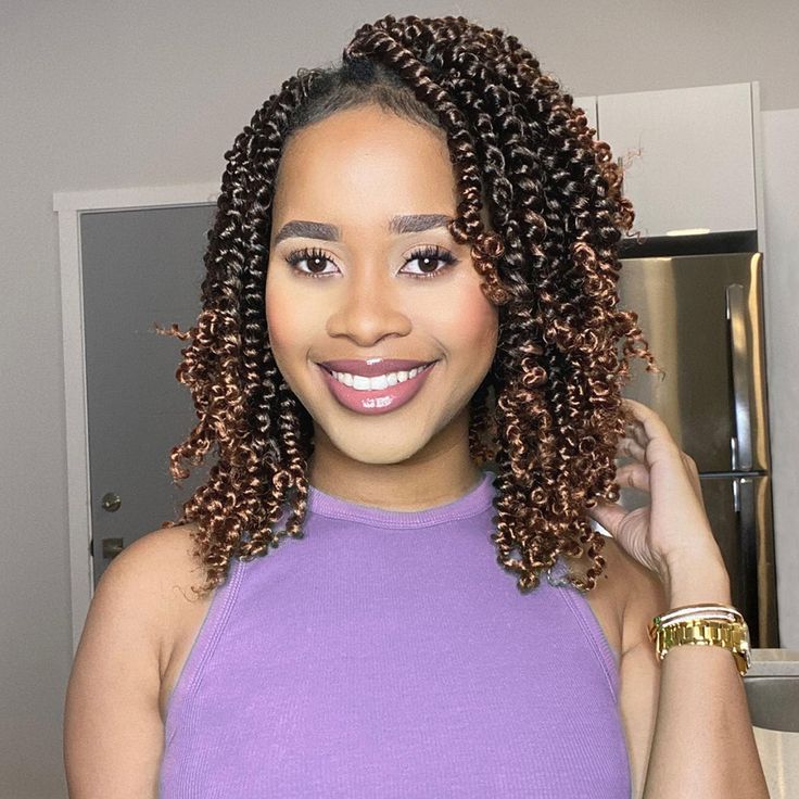 8 Packs Tiana Passion Twist 6-20 Inch | Pre-Twisted Pre-Looped Pre-Twisted Synthetic Crochet Hair