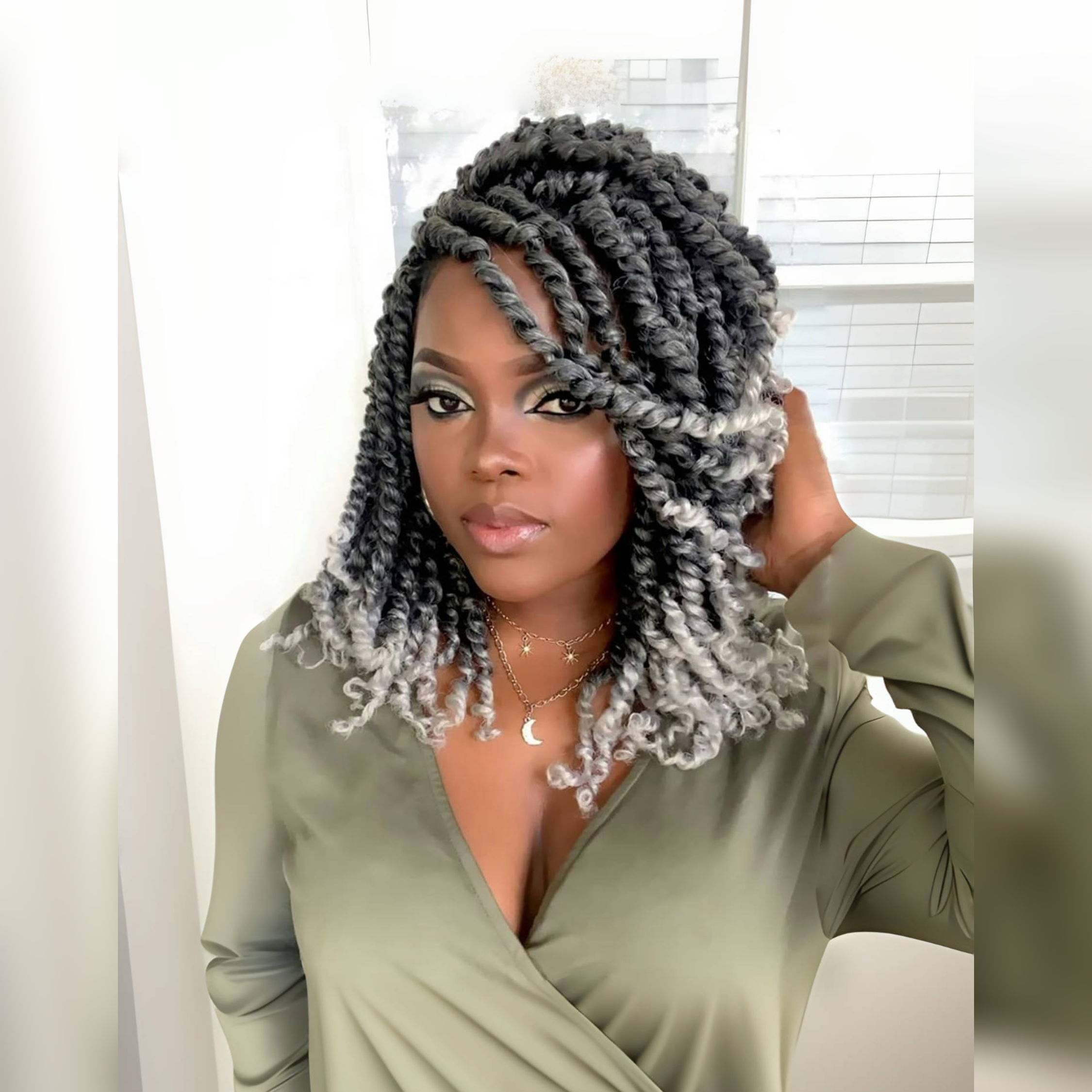 8 Packs Tiana Passion Twist 6-20 Inch | Pre-Twisted Pre-Looped Pre-Twisted Synthetic Crochet Hair