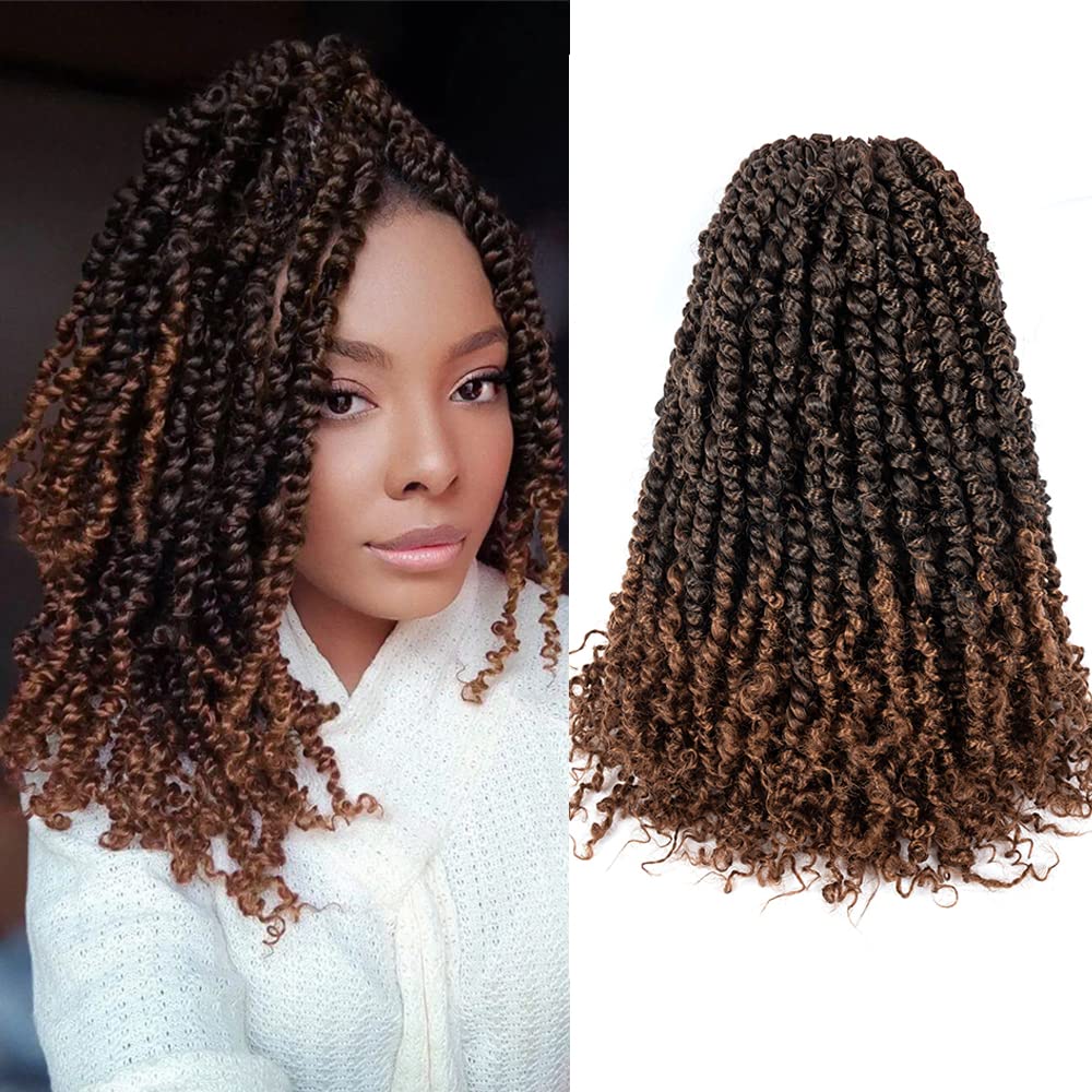 8 Packs Tiana Passion Twist 6-20 Inch | Pre-Twisted Pre-Looped Pre-Twisted Synthetic Crochet Hair